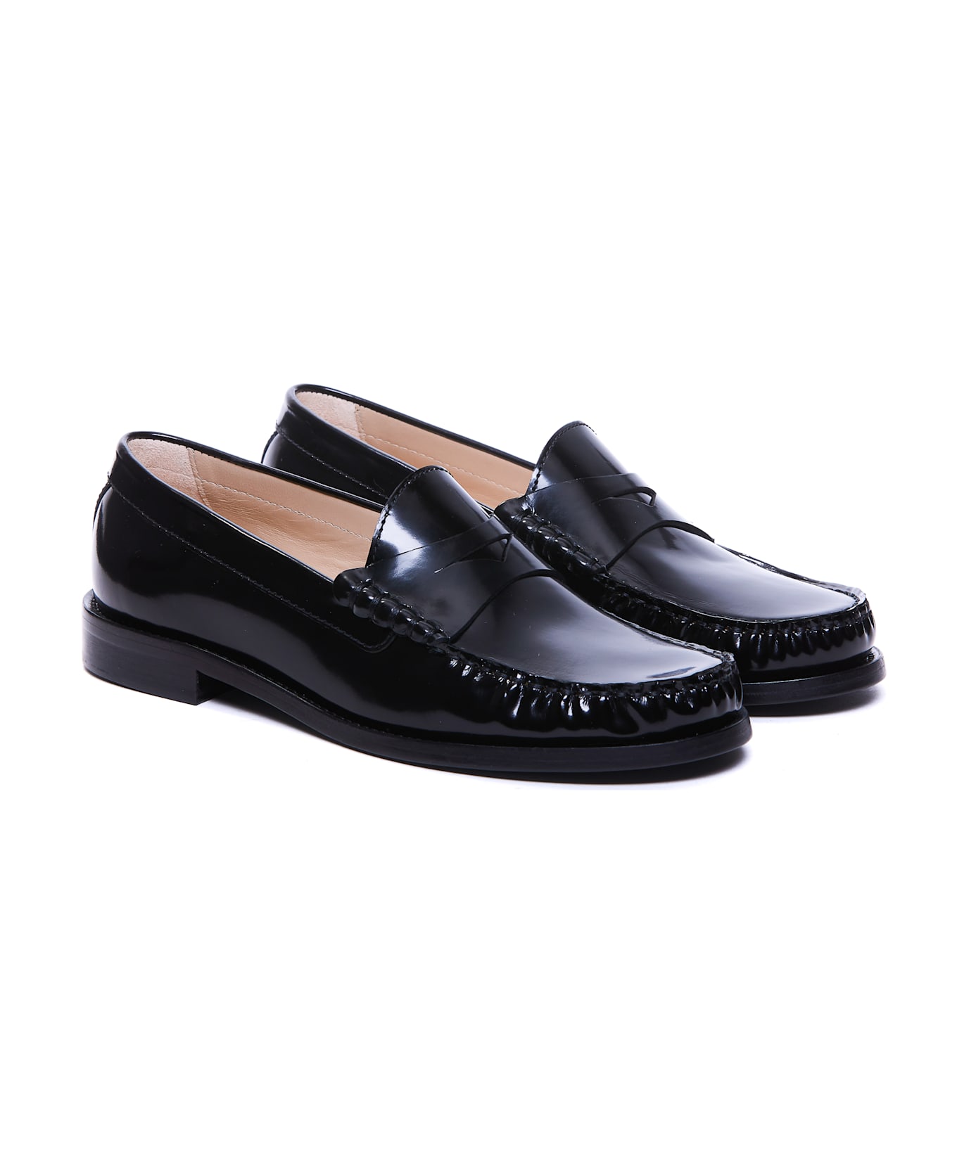 Stuart Weitzman Lottie Loafers - Black