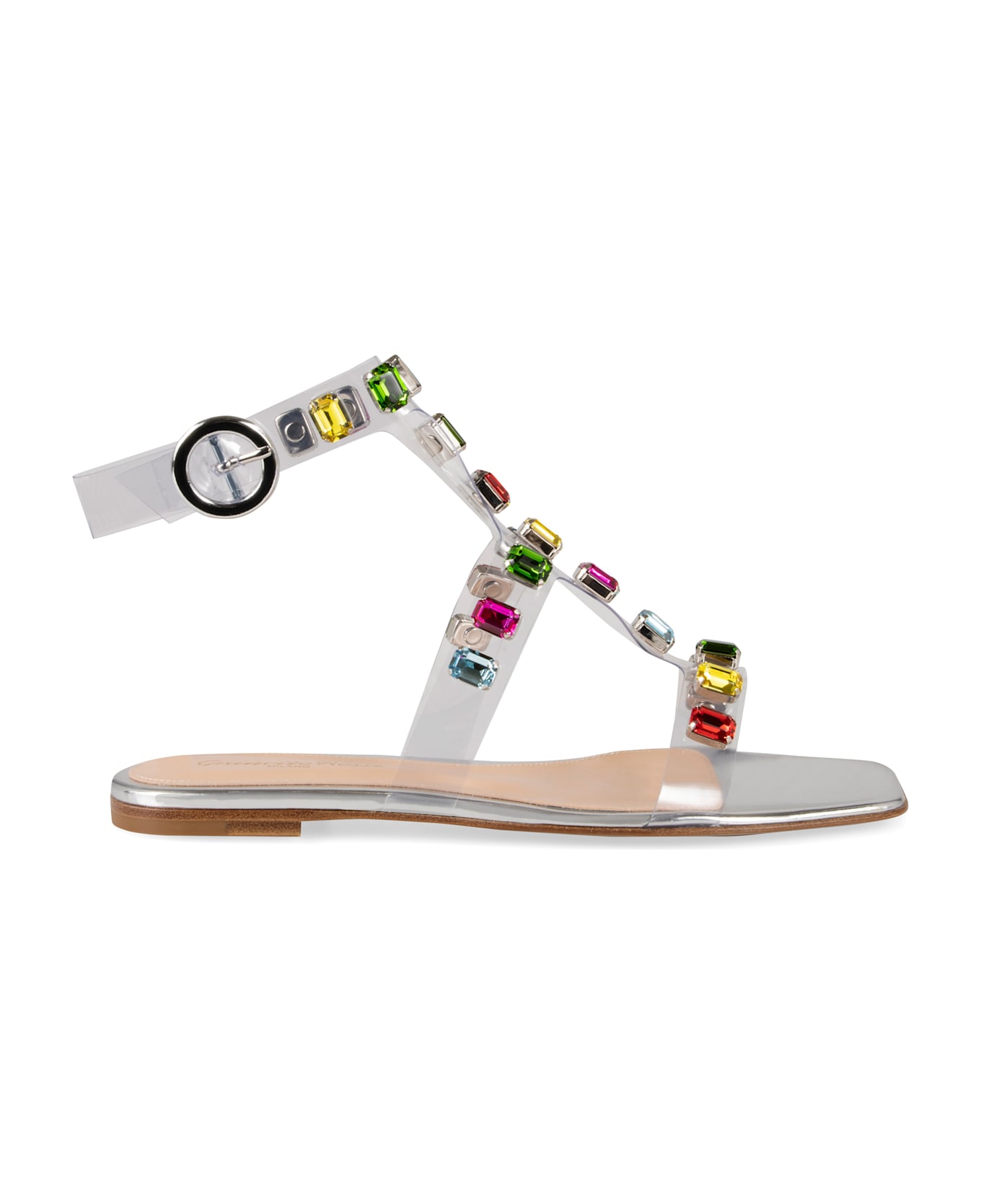 Gianvito Rossi Crystal Crash 05 Gladiator Sandals - Transparent