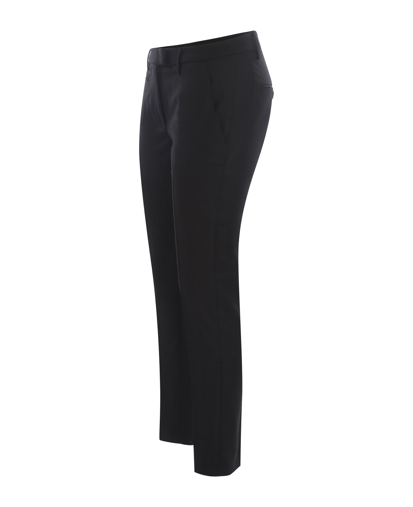 Dondup Trousers Dondup "perfect" In Virgin Wool - Nero