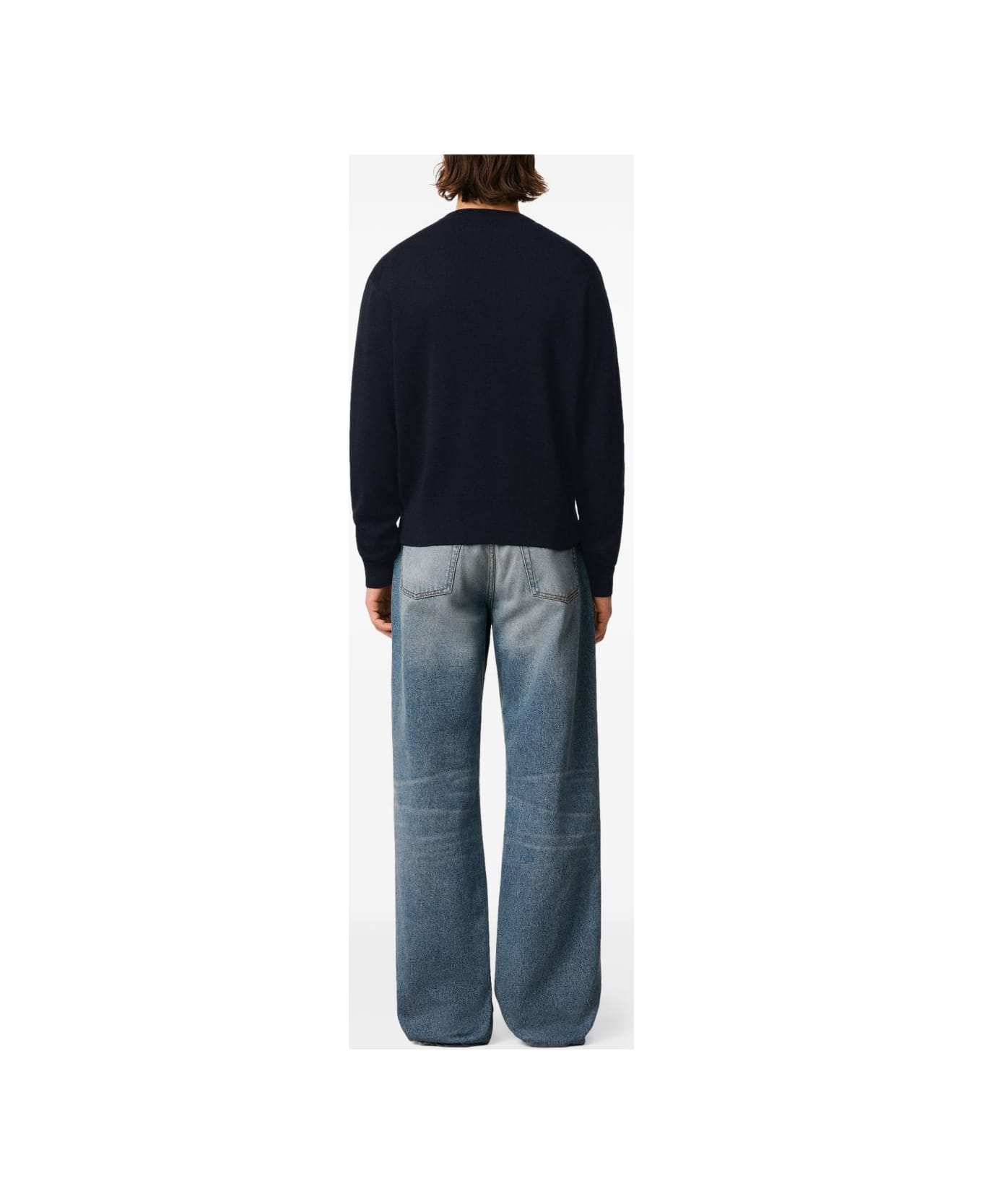 Ami Alexandre Mattiussi Ami Paris Ami De Coeur Cardigan - Blue