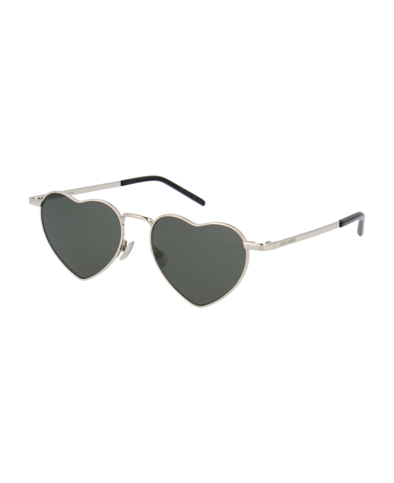 Saint Laurent Eyewear Sl 301 Loulou Sunglasses - 001 SILVER SILVER GREY