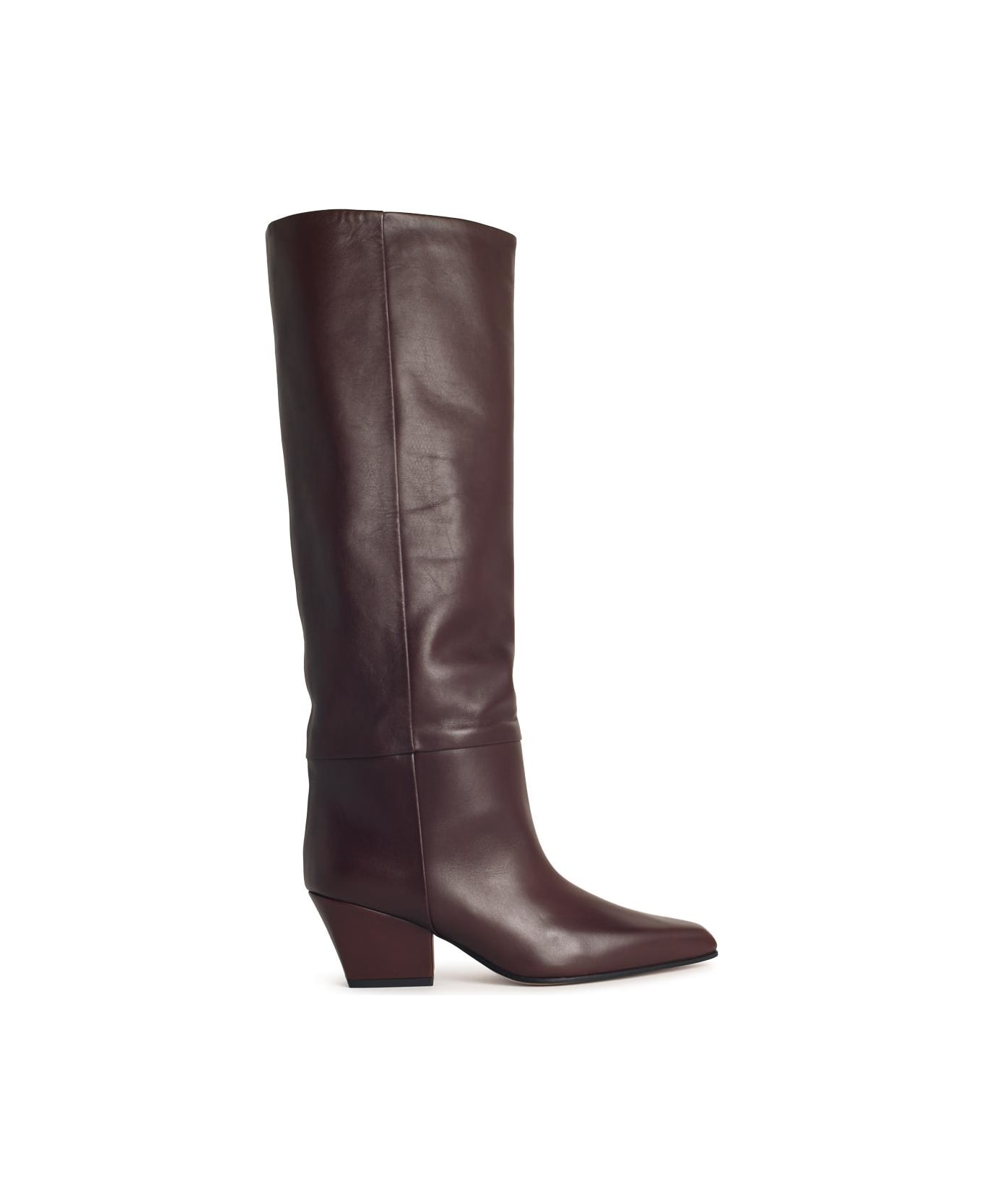 Paris Texas 'jane' Mocha Leather Boots - Brown