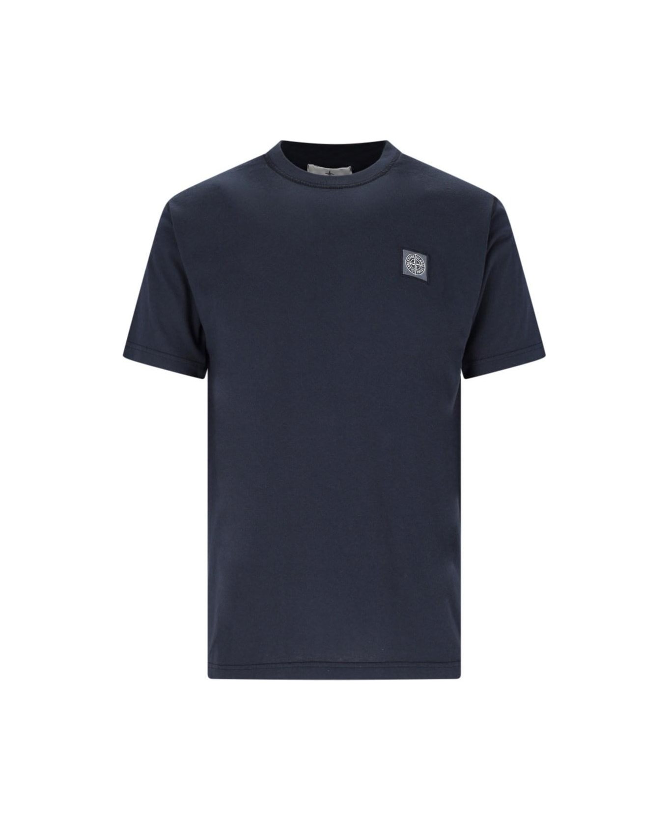 Stone Island Cotton T-shirt - Blue シャツ
