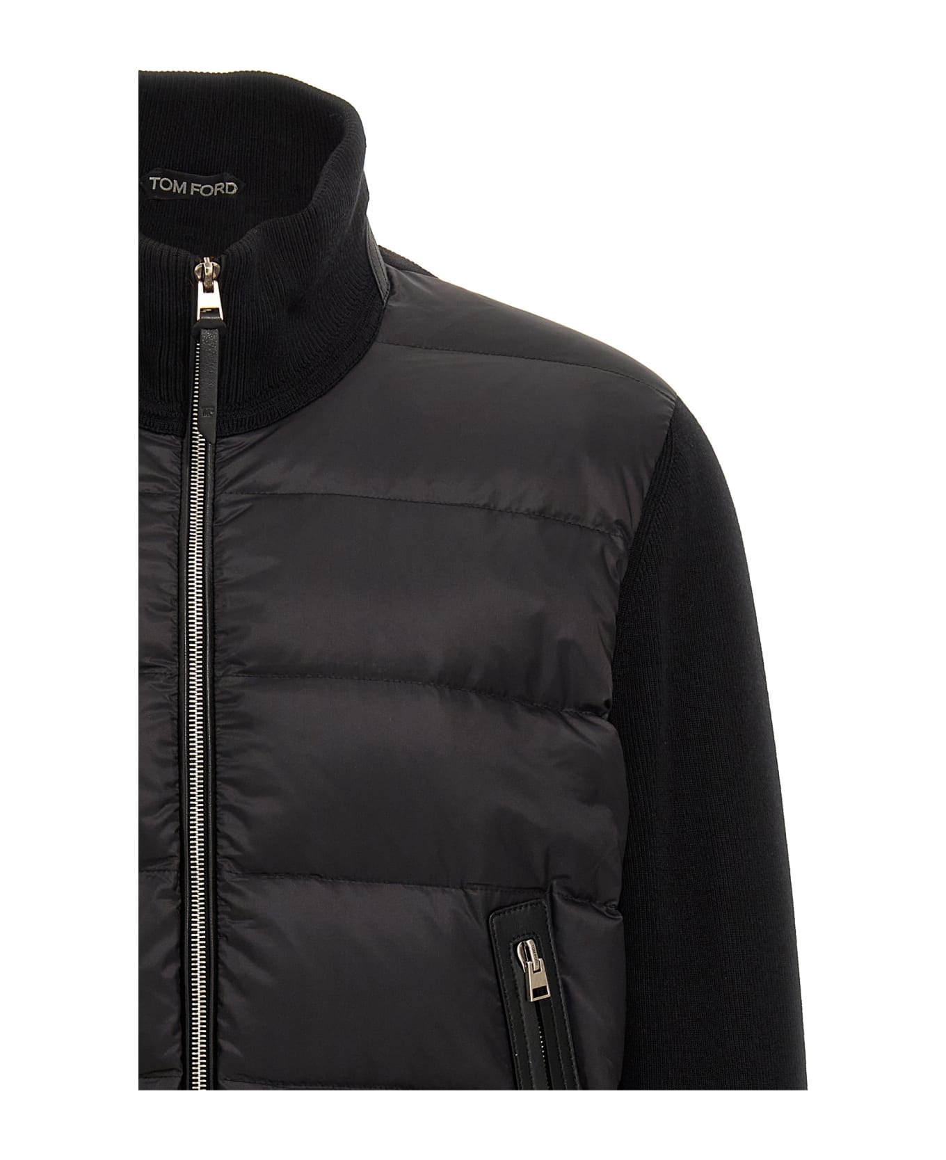 Tom Ford Knit Insert Down Jacket - Black