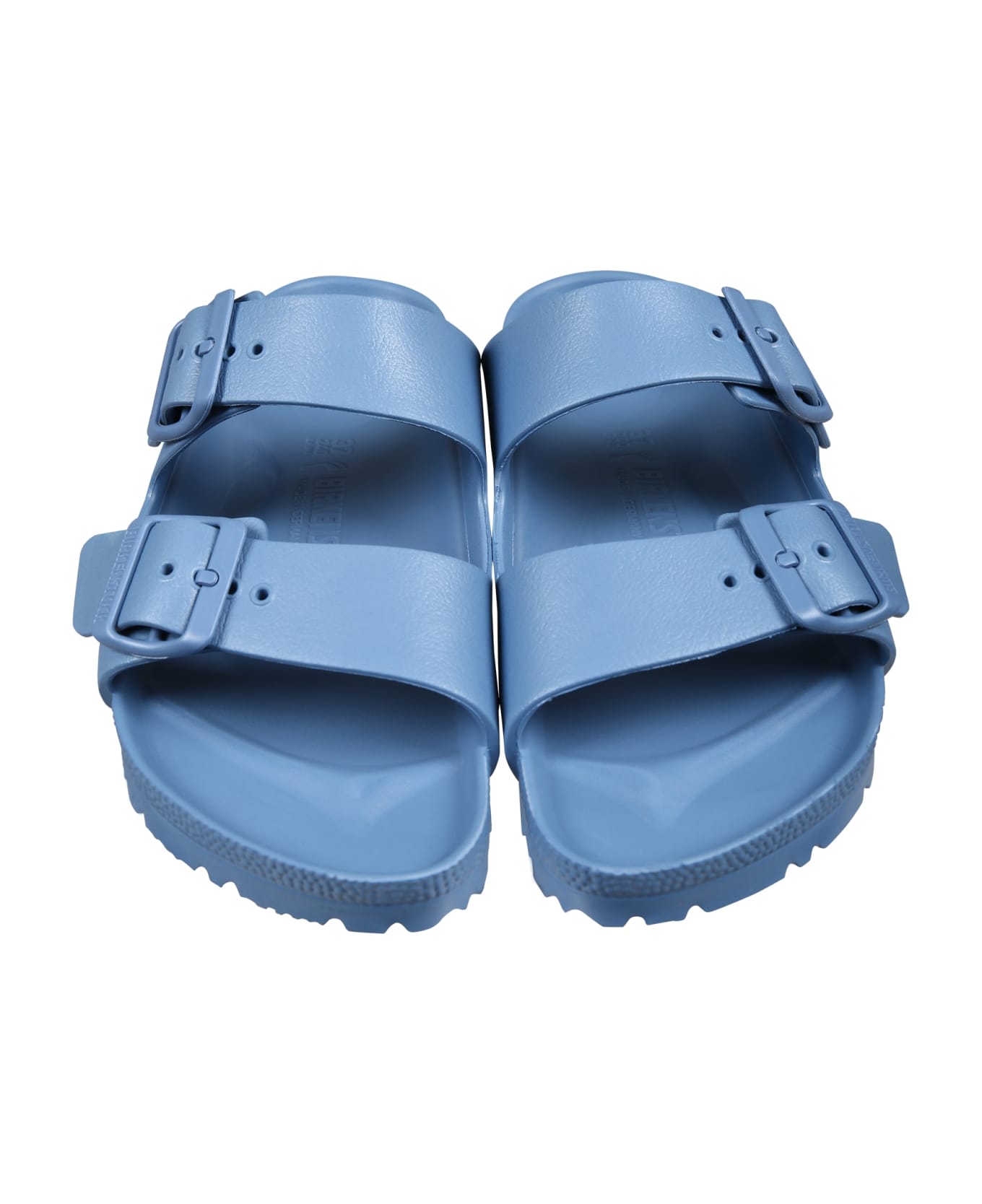 Birkenstock Blue Arizona Eva Sandals For Kids With Logo - Blue