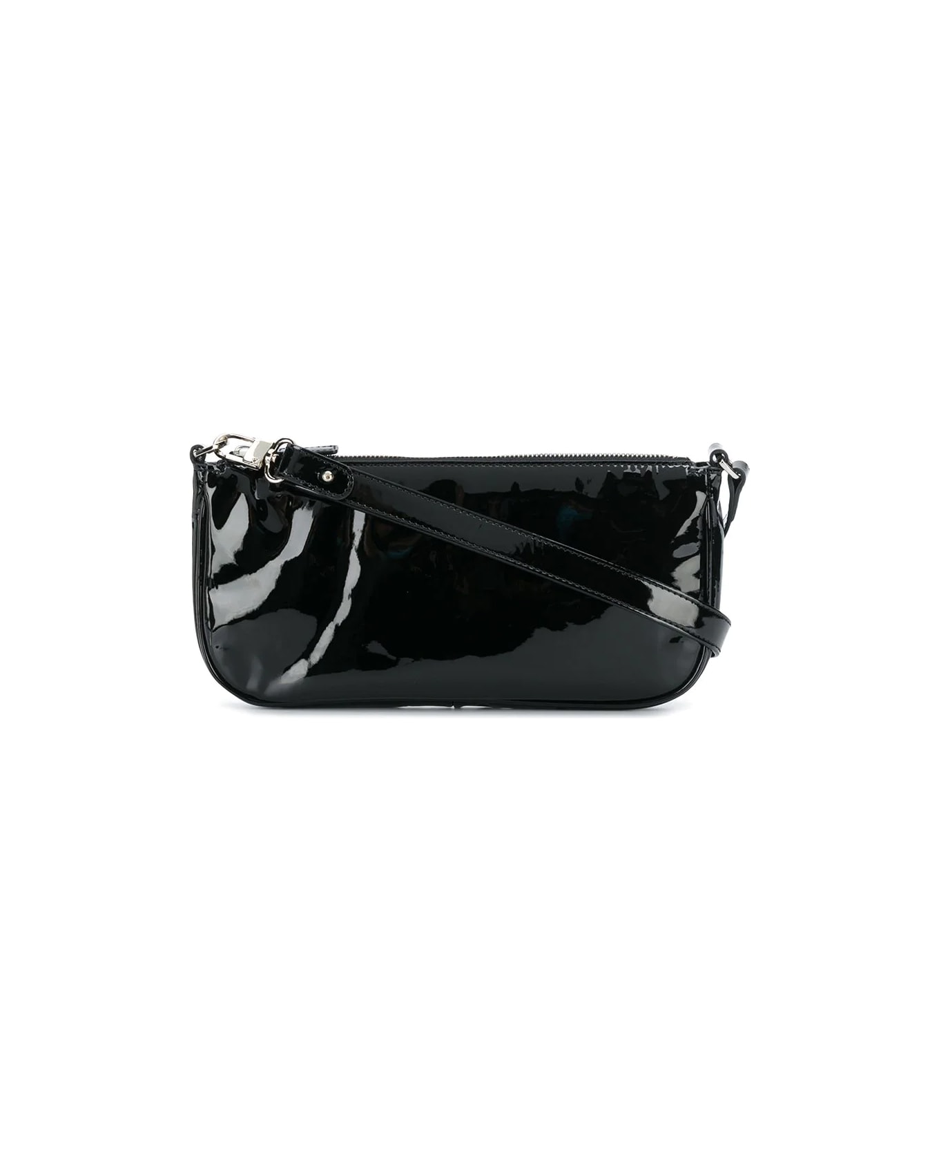 BY FAR - Rachel Black Patent Leather Bag  HBX - Globally Curated Fashion  and Lifestyle by Hypebeast