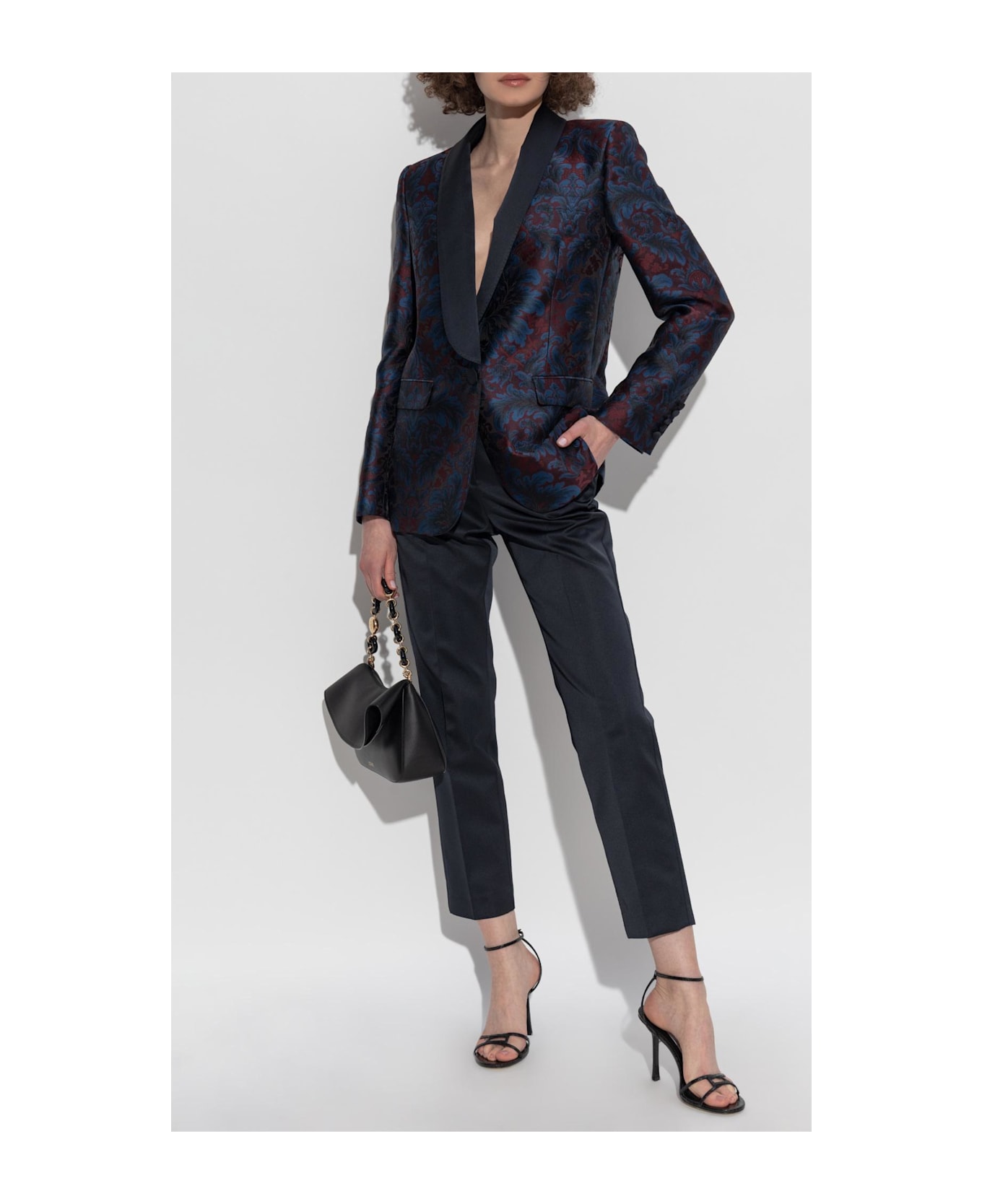 Etro Blazer With Decorative Pattern - BLUE/RED