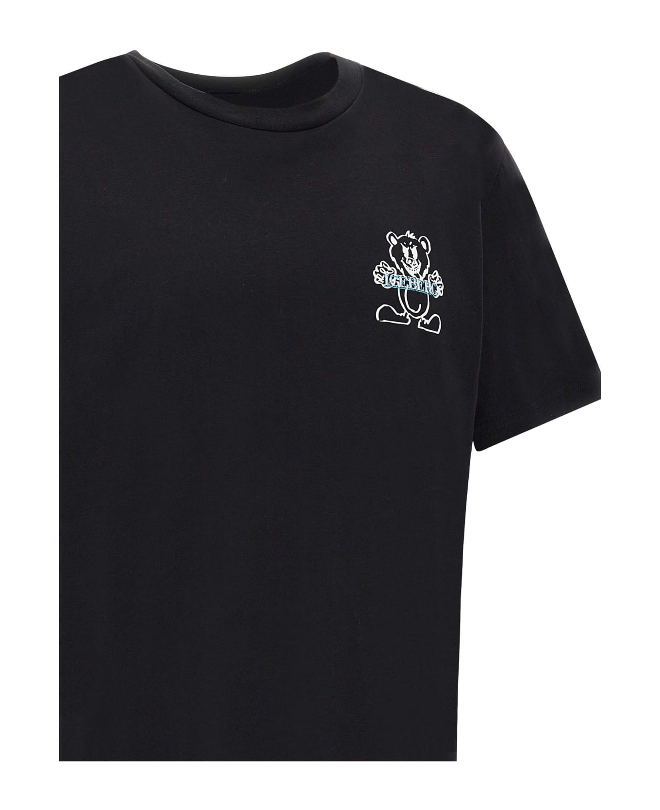 Iceberg Cotton Jersey T-shirt - BLACK シャツ