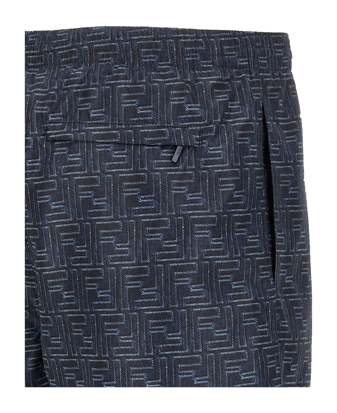 Fendi Denim Effect Swimsuit - Blue