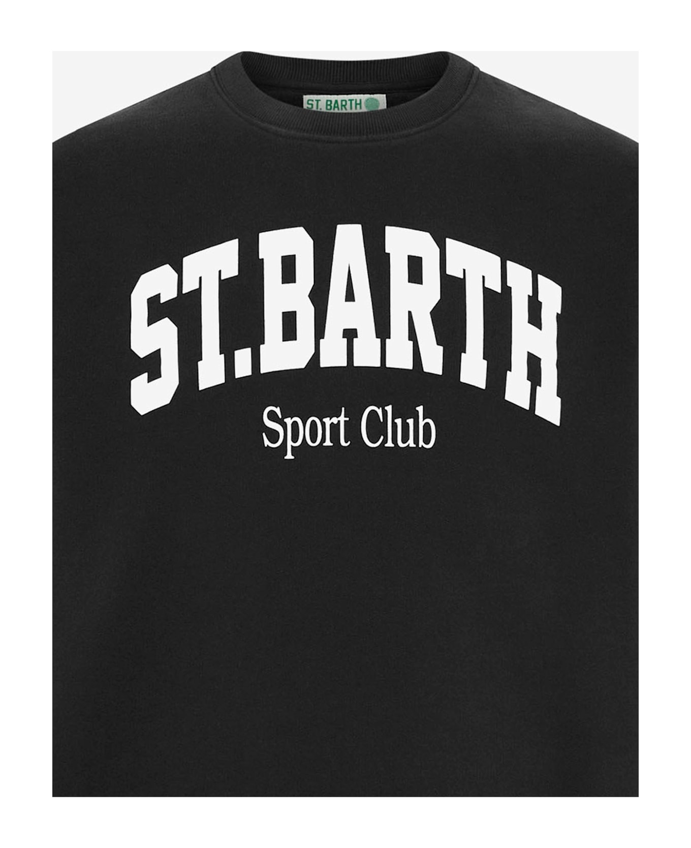 MC2 Saint Barth Cotton Sweatshirt With Logo - Blue