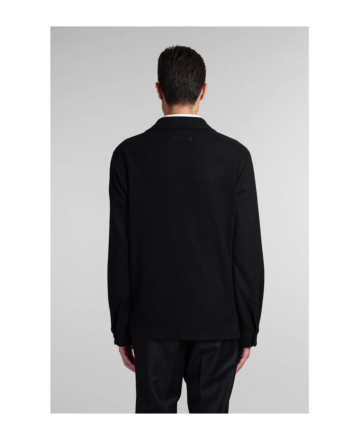 Zegna Casual Jacket In Black Wool | italist