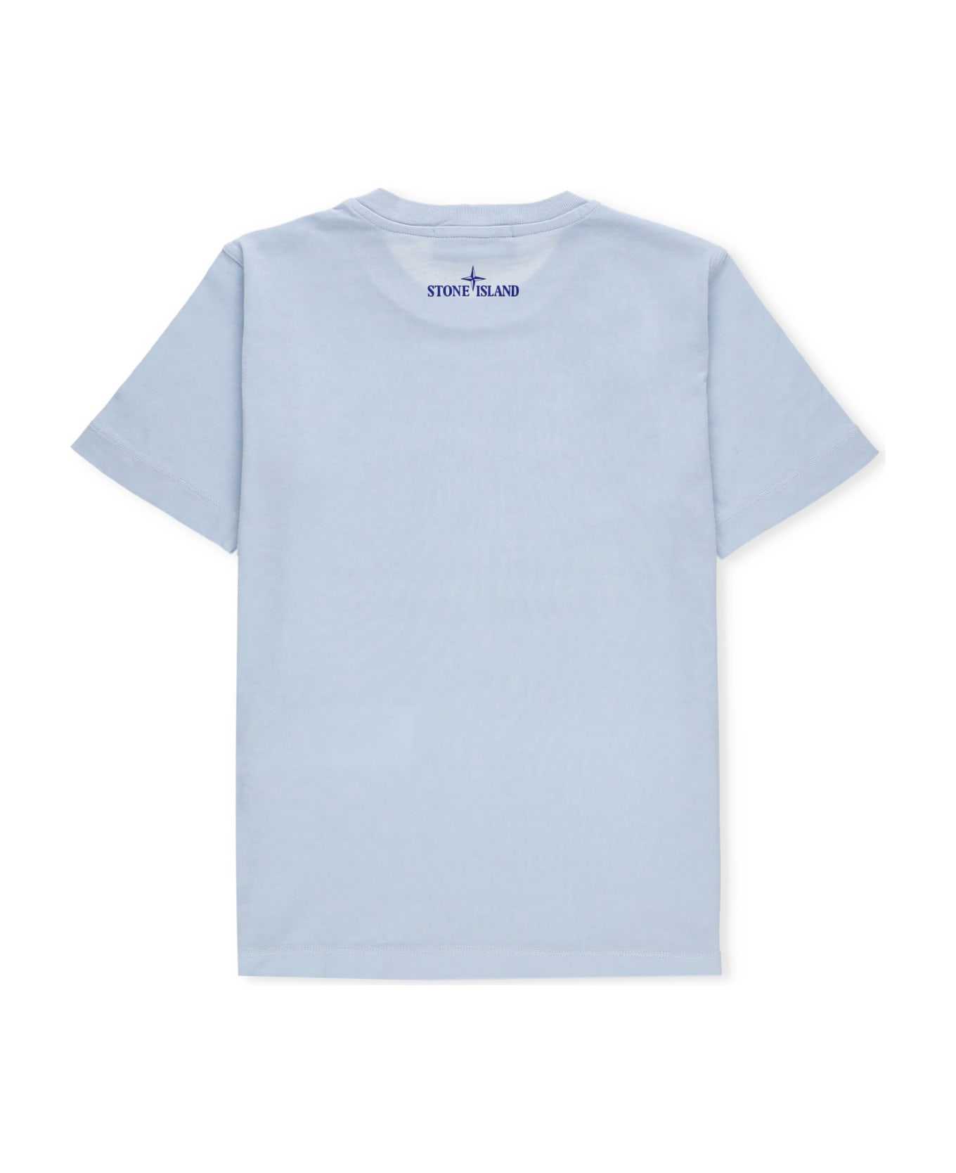 Stone Island Junior Cotton T-shirt - Light Blue