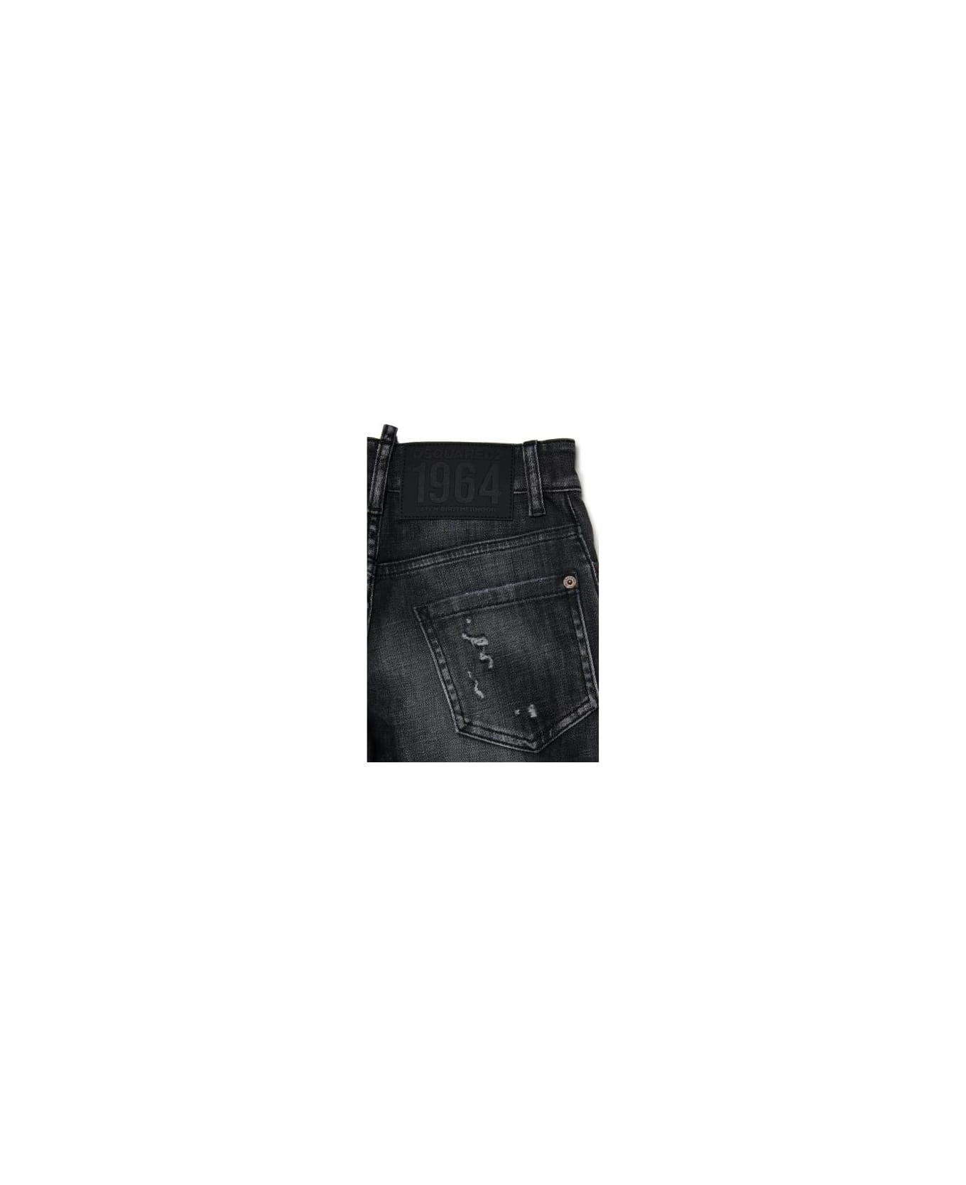 Dsquared2 Jeans Con Effetto Vissuto Twist - Black