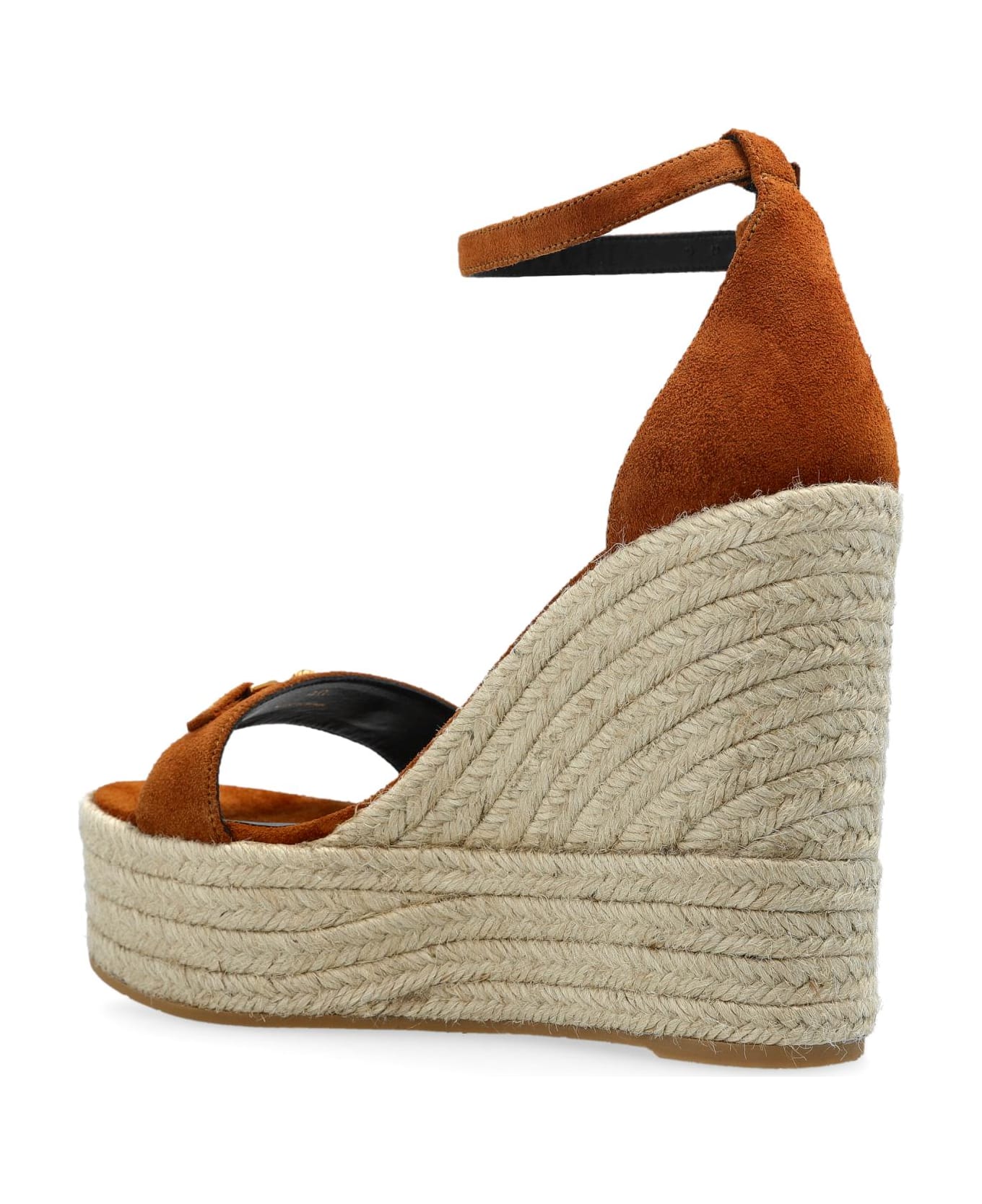 Versace Wedge Sandals - BROWN