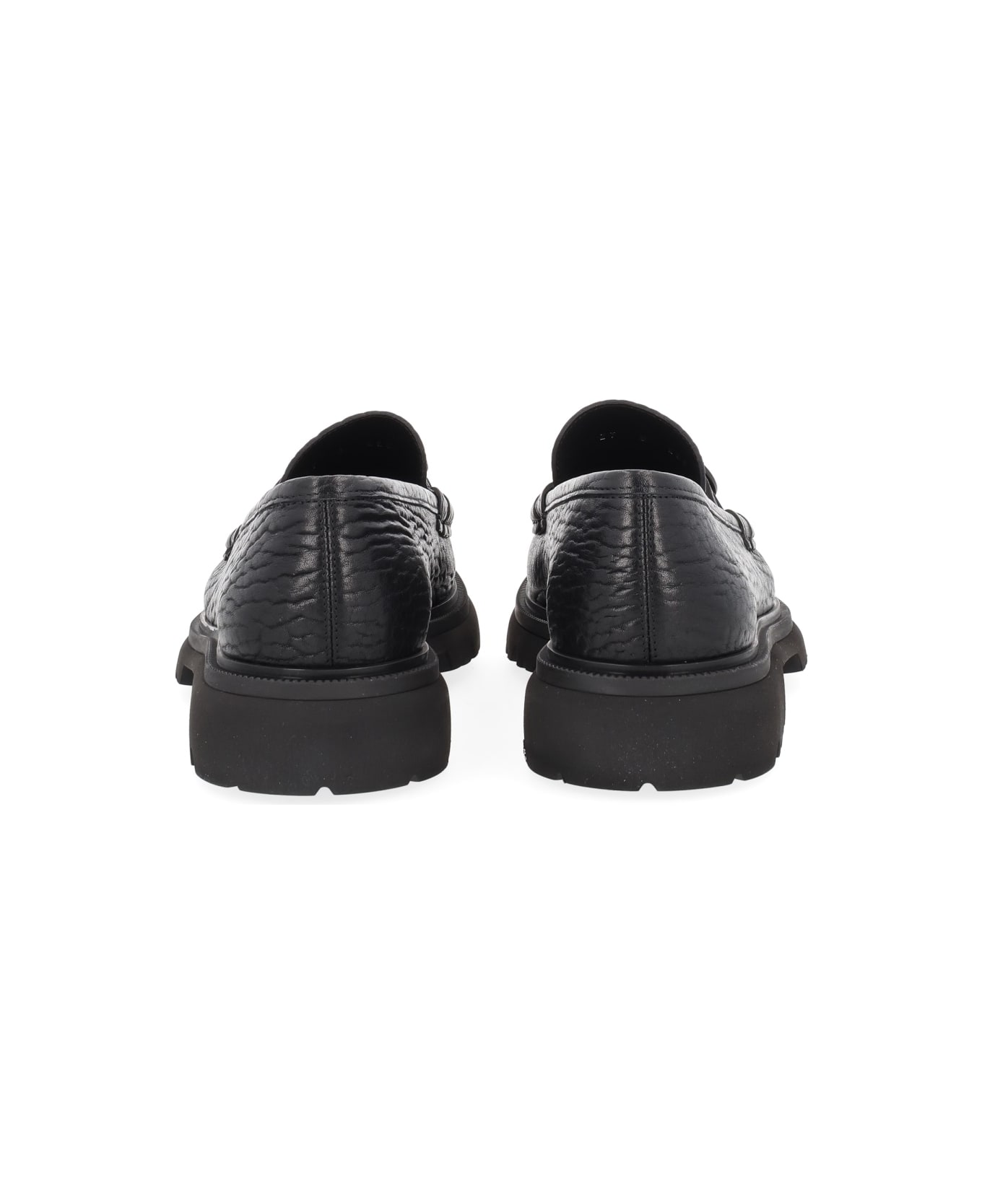 Ferragamo Moccasin "gancini" - BLACK