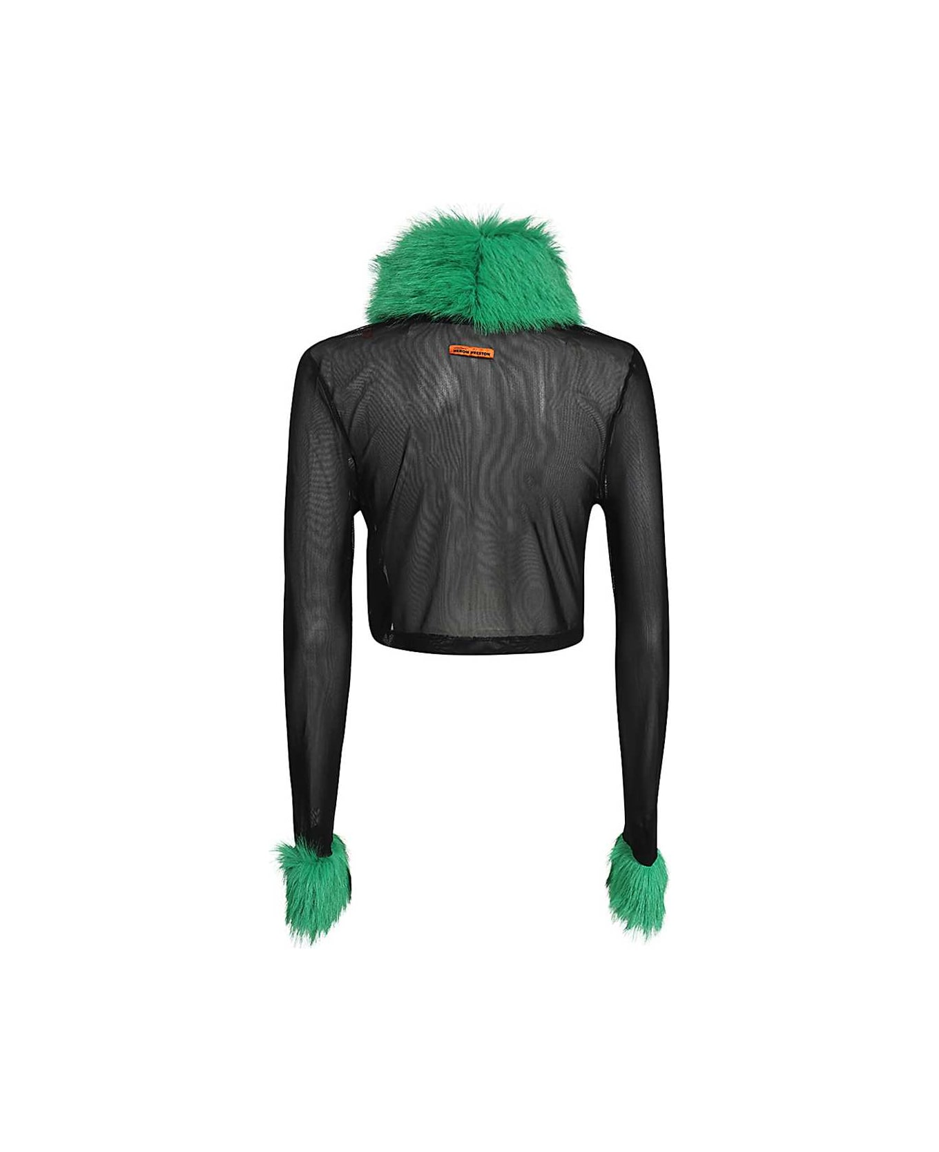 HERON PRESTON Cardigan In Technical Fabric - black