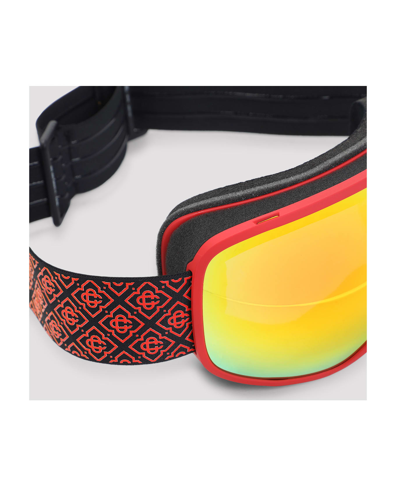 Casablanca Acetate Ski Goggles - Red Orange