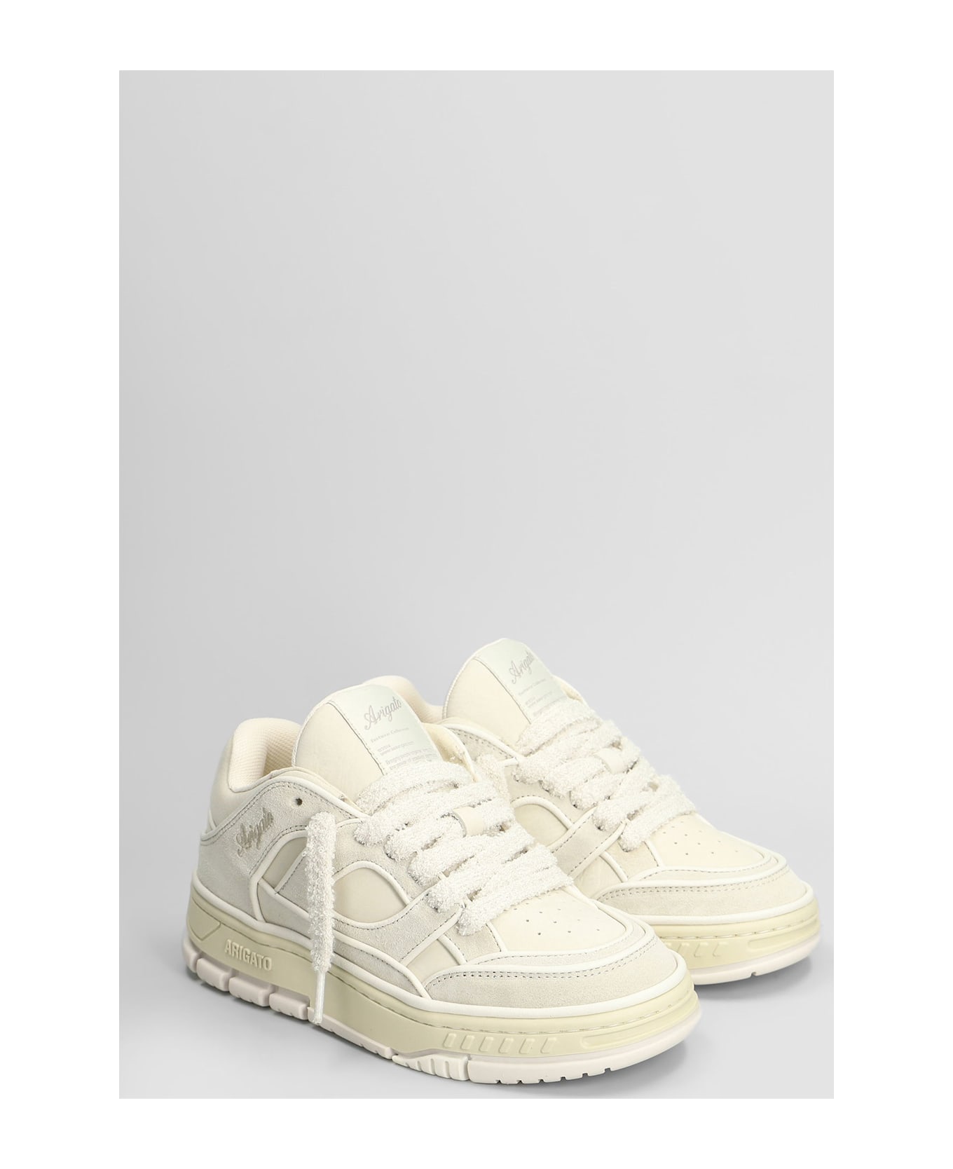 Axel Arigato Area Lo Sneaker Sneakers In Beige Suede And Leather - beige