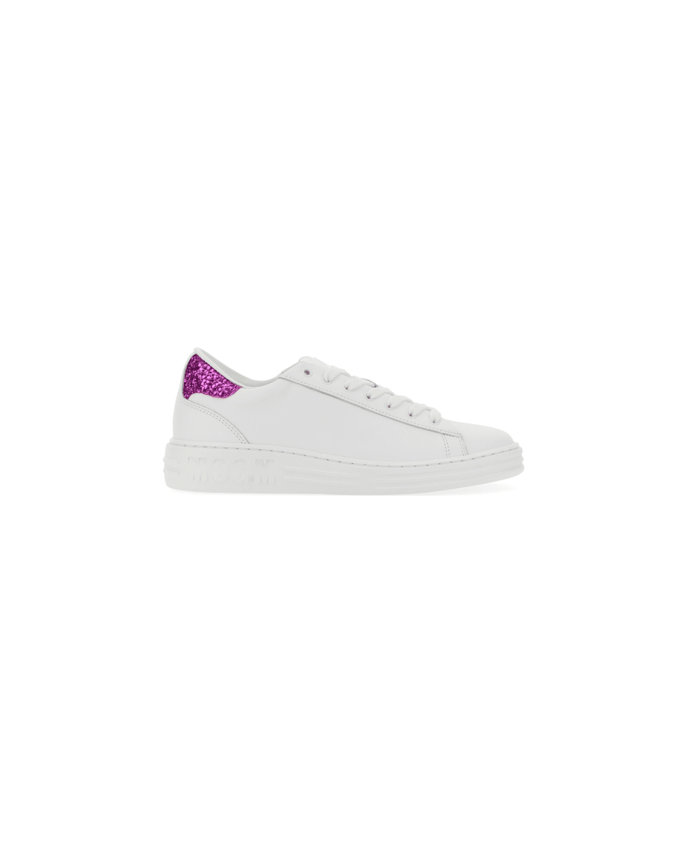 MSGM Iconic Cupsole Sneaker - FUCHSIA