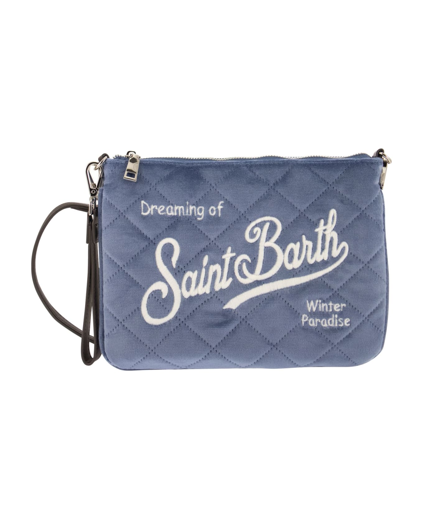 MC2 Saint Barth Pochette Bag With Shoulder Strap - Light Blue