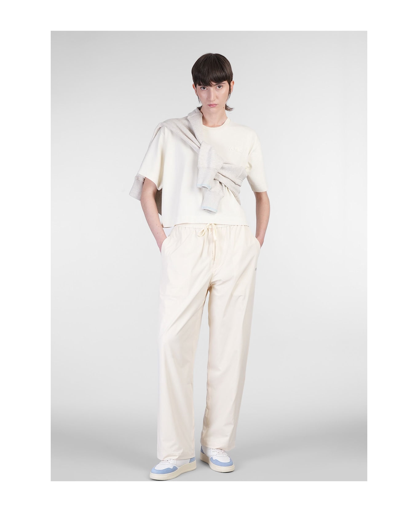 Autry Pants In Beige Nylon - beige