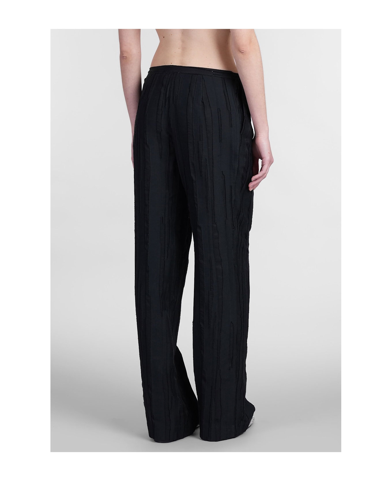 Loulou Studio Soler Pants In Black Silk - black