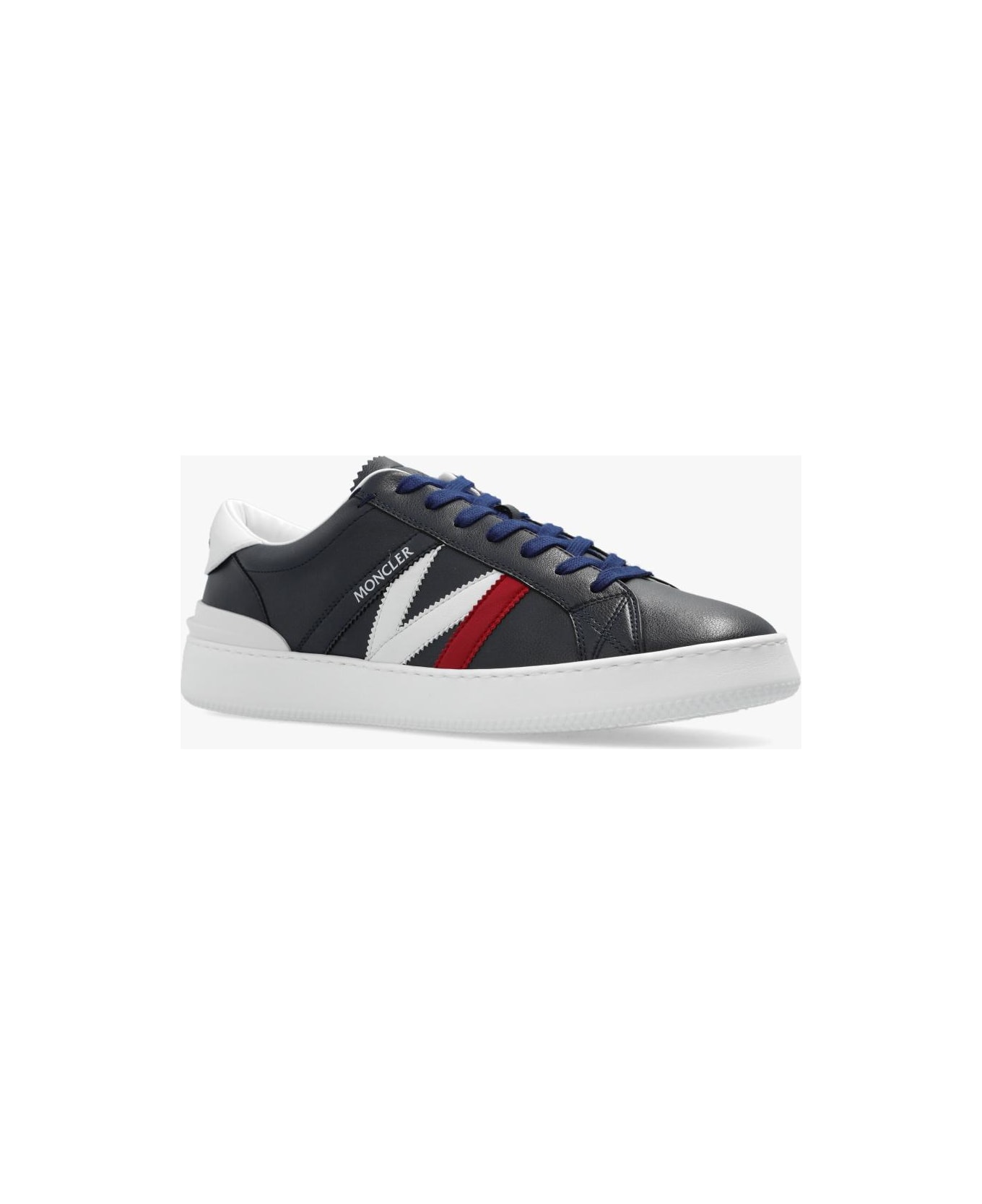 Moncler Navy Blue Monaco M Sneakers - Blue