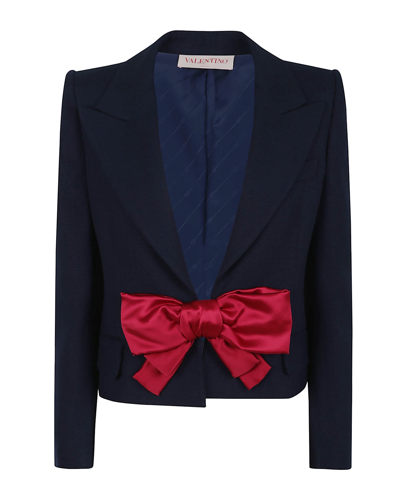 Valentino Giacca Monopetto Cn Fiocco | Solid - Blue