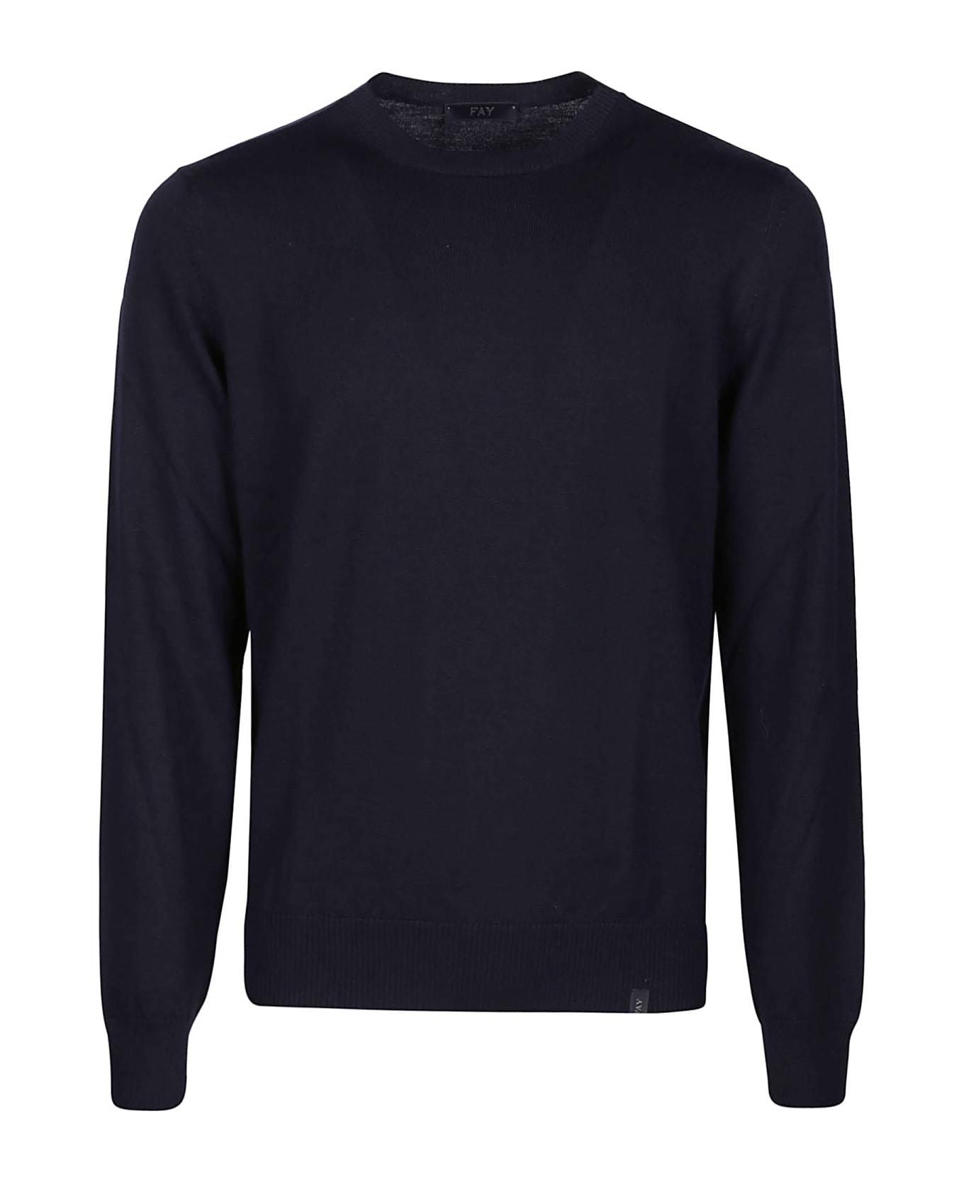 Fay Round Neck Sweater - Blu Navy