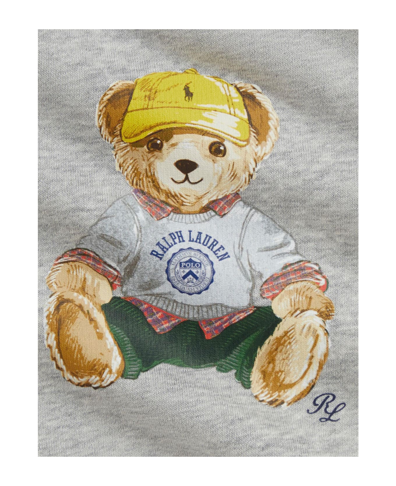 Polo Ralph Lauren Cotton T-shirt With Polo Bear Print - Grey