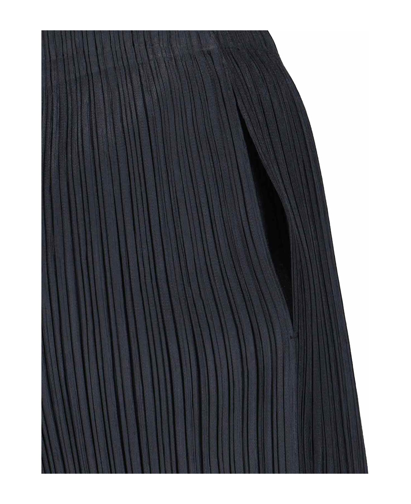 Pleats Please Issey Miyake 'thicker Bottoms 2' Pleated Pants - Black  