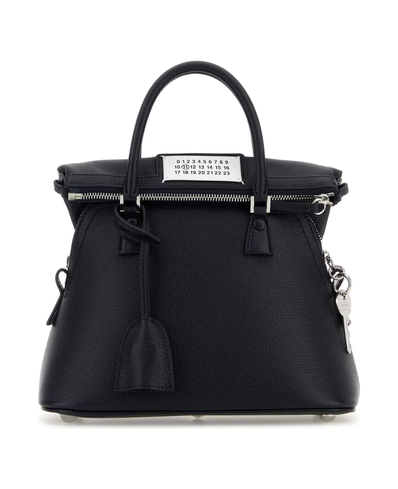 Maison Margiela Navy Blue Leather Mini 5ac Handbag - OUTRE-MER