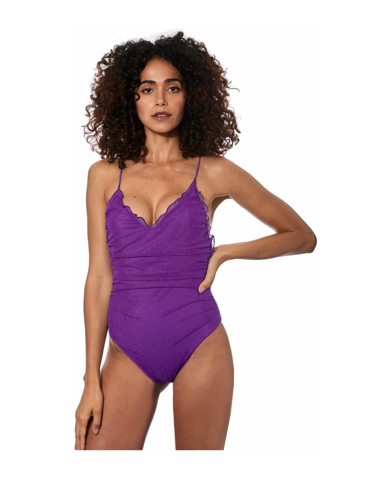 MC2 Saint Barth Purple One Piece Swimsuit - PURPLE