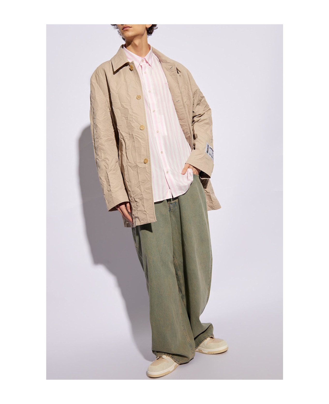 Acne Studios Cropped Coat - Beige