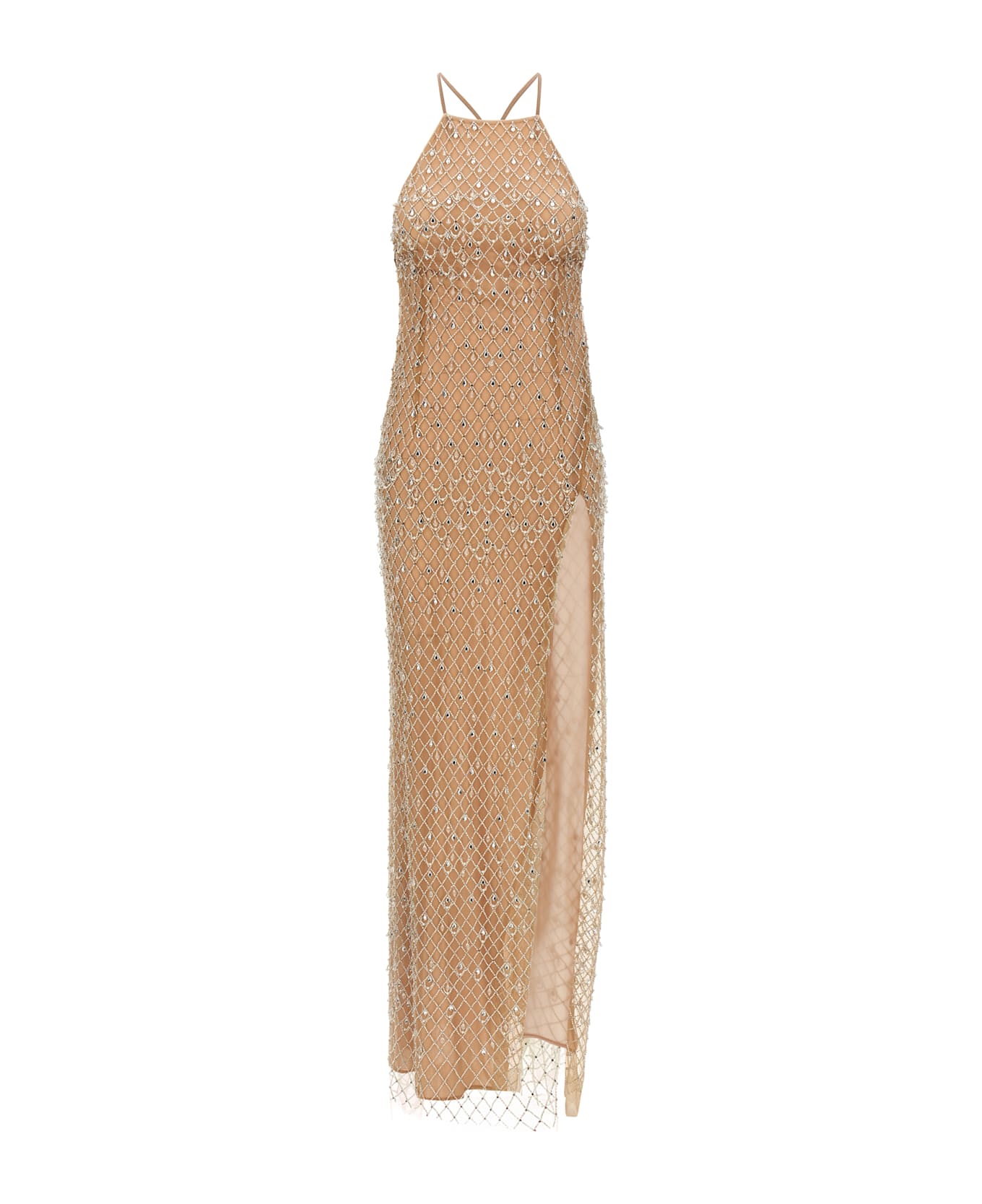 Elisabetta Franchi Crystal 
red Carpet
 Dress - Pink