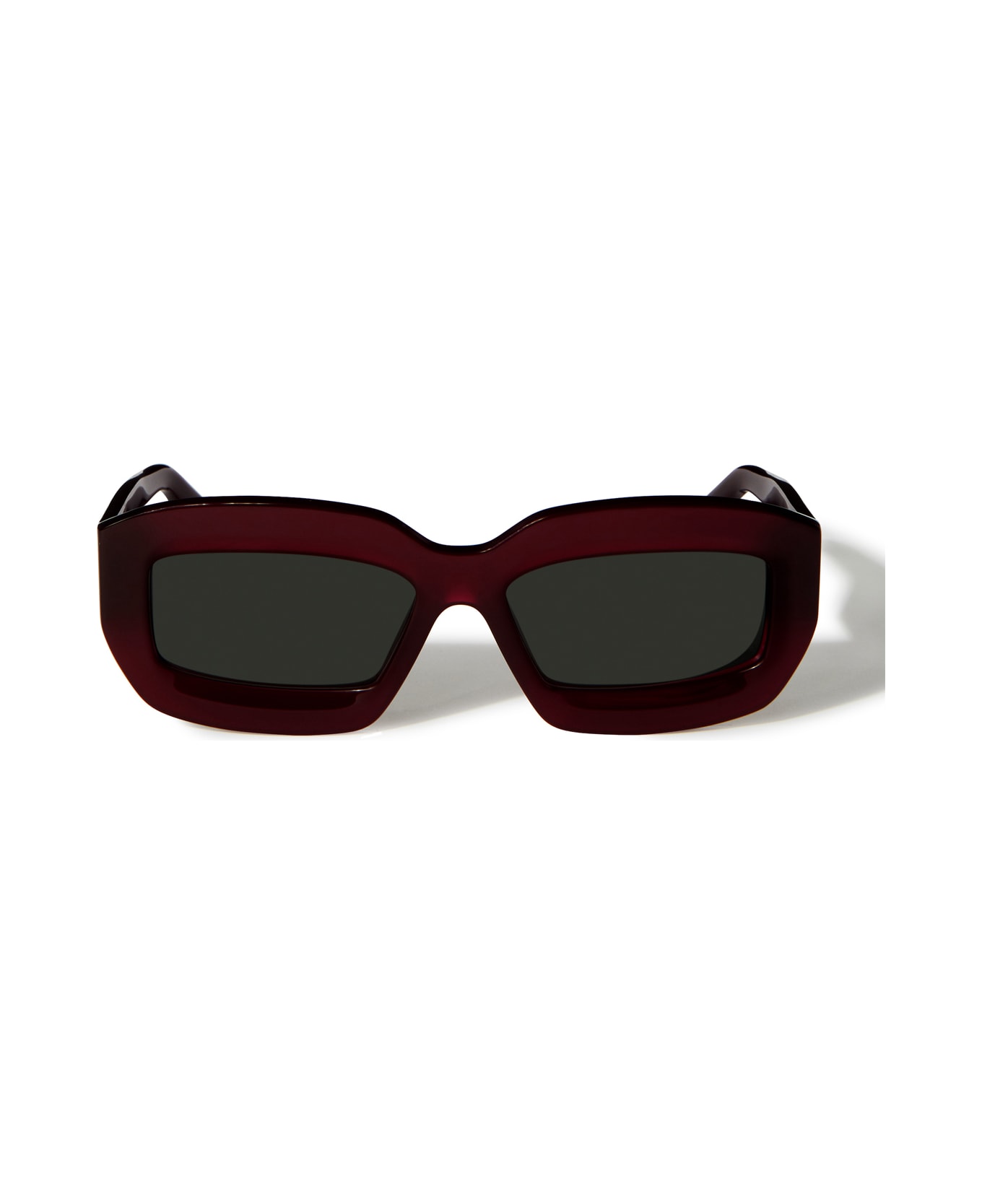 Off-White Off White Oeri138 Charlotte 2807 Burgundy Dark Grey Sunglasses - Rosso