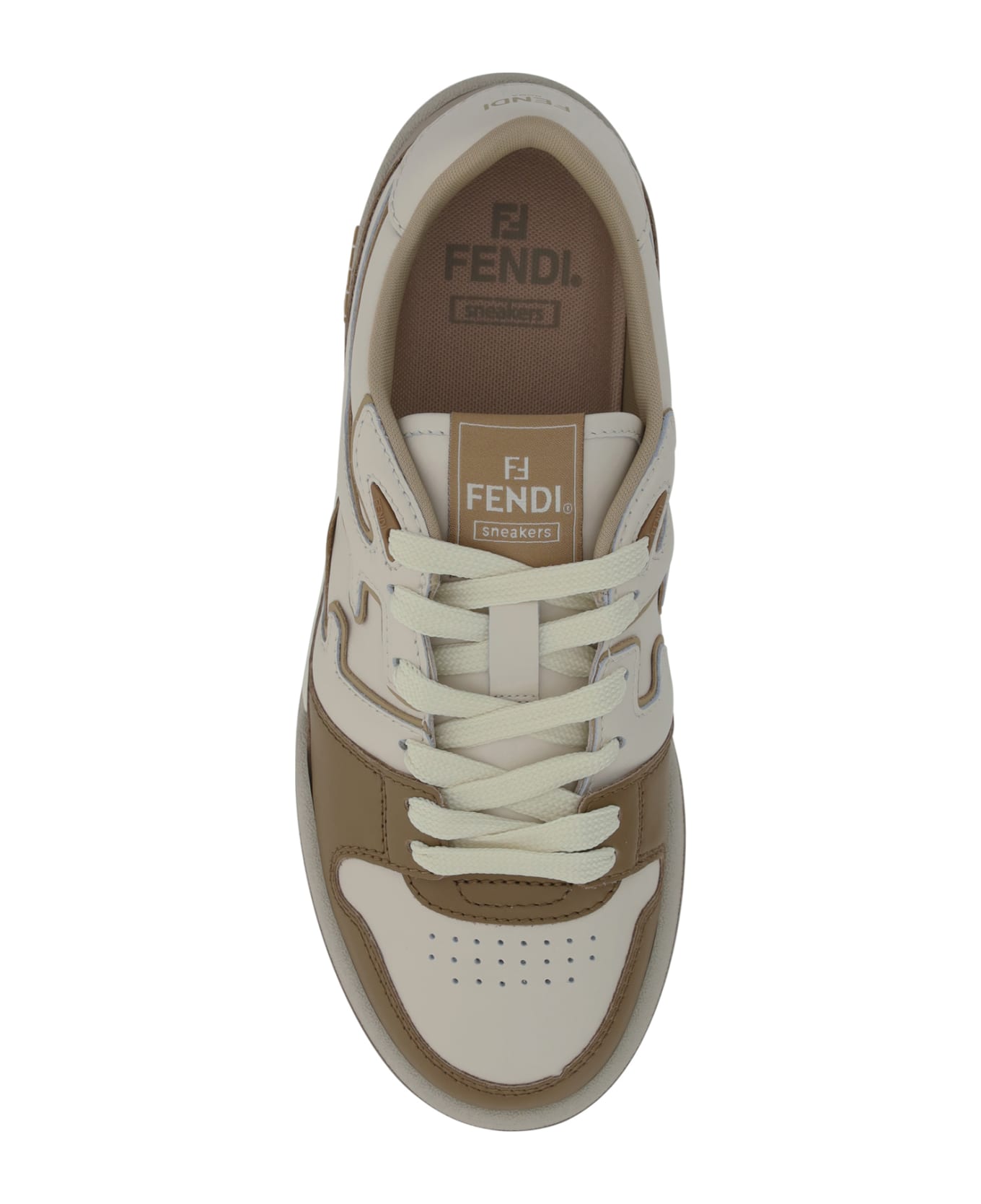 Fendi Match Sneakers - Nocciol+bian+mou+mou