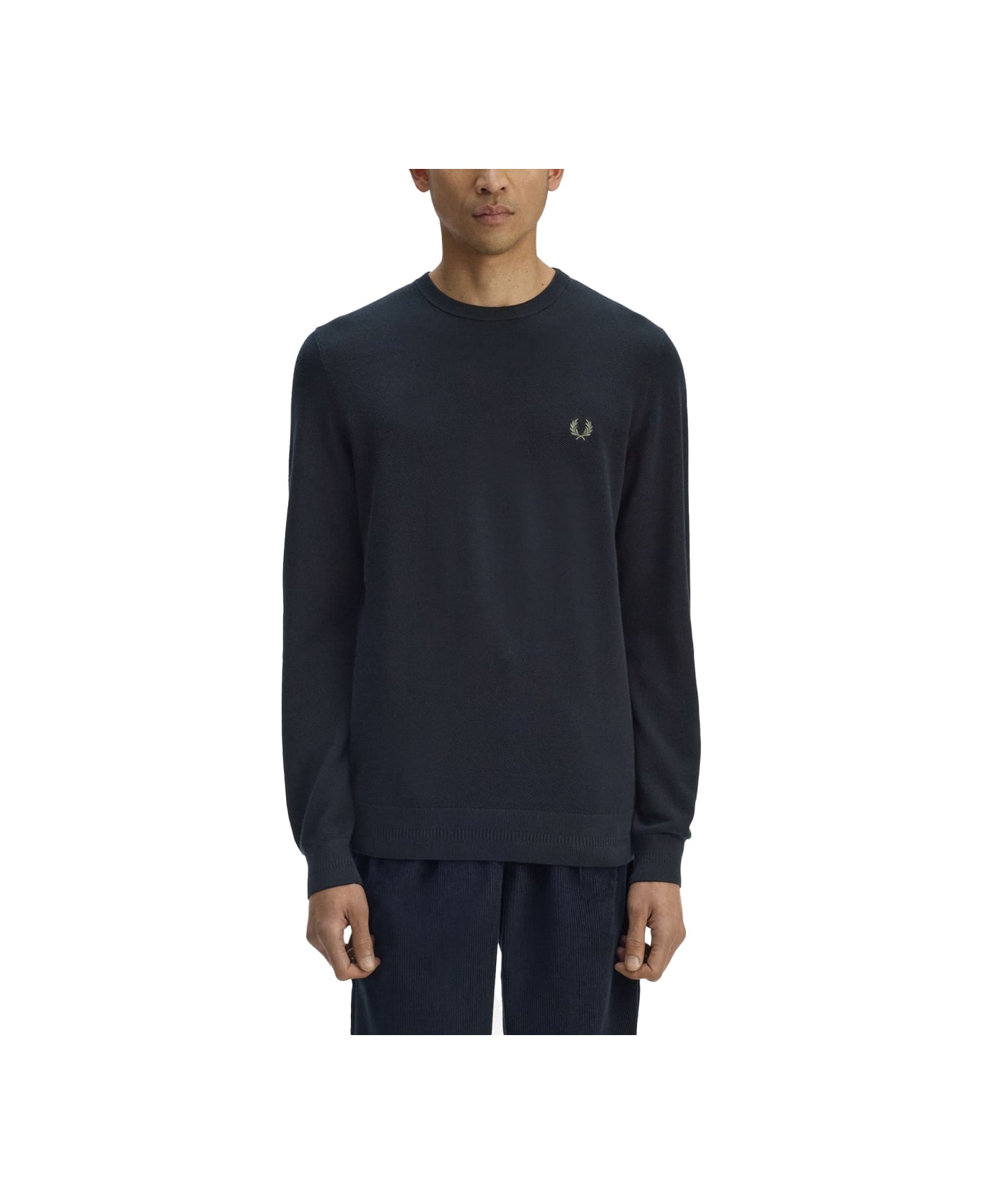 Fred Perry Jersey With Logo - BLUE