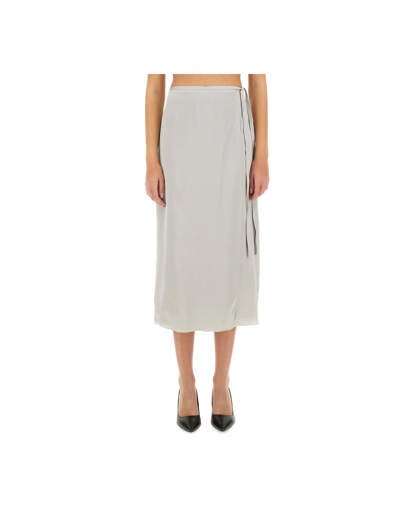 Theory Silk Skirt - GREY