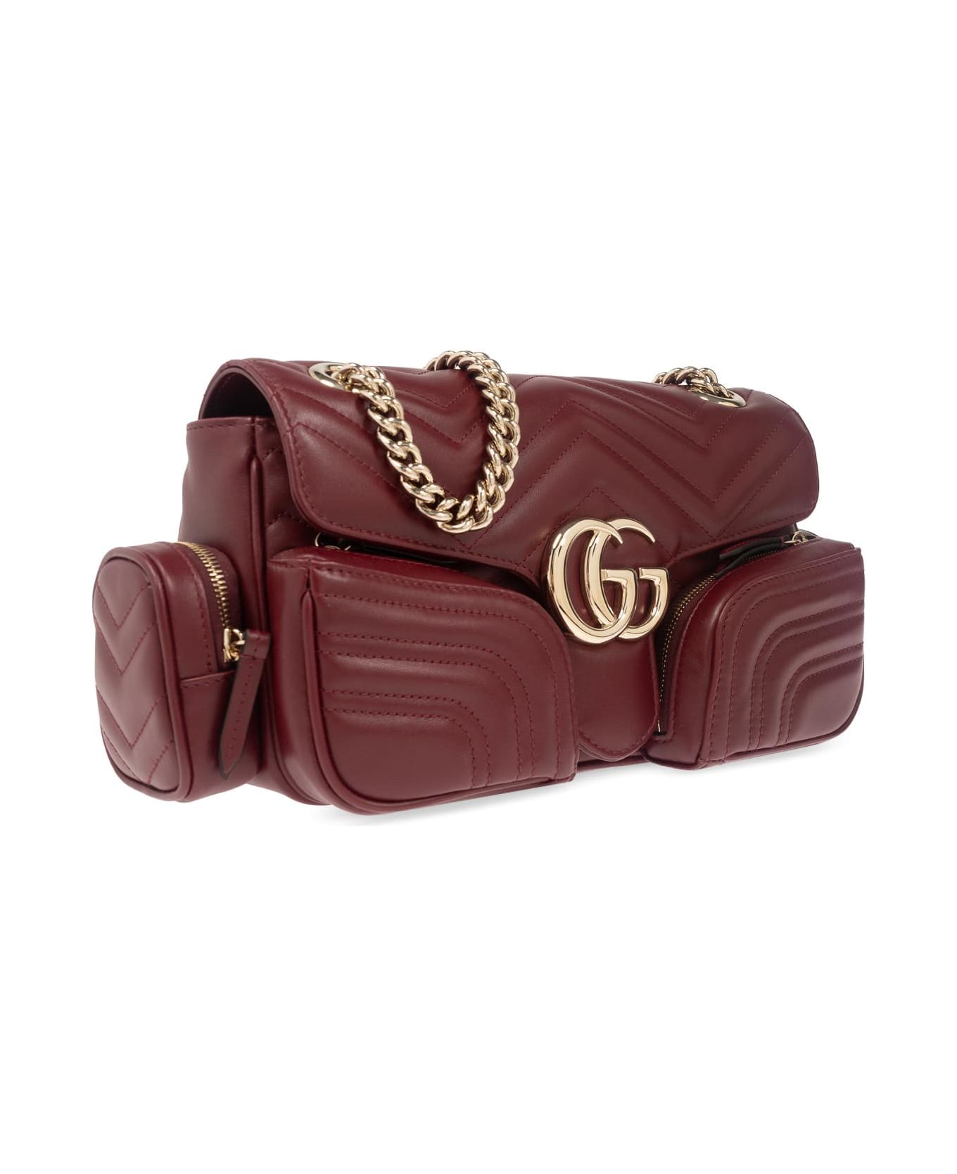 Gucci Shoulder Bag Gg Marmont - Rosso Ancora