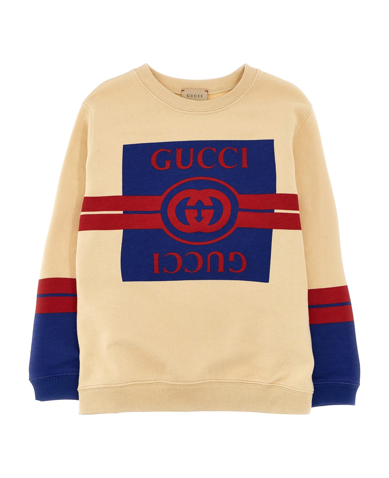 Gucci Logo Sweatshirt - Beige