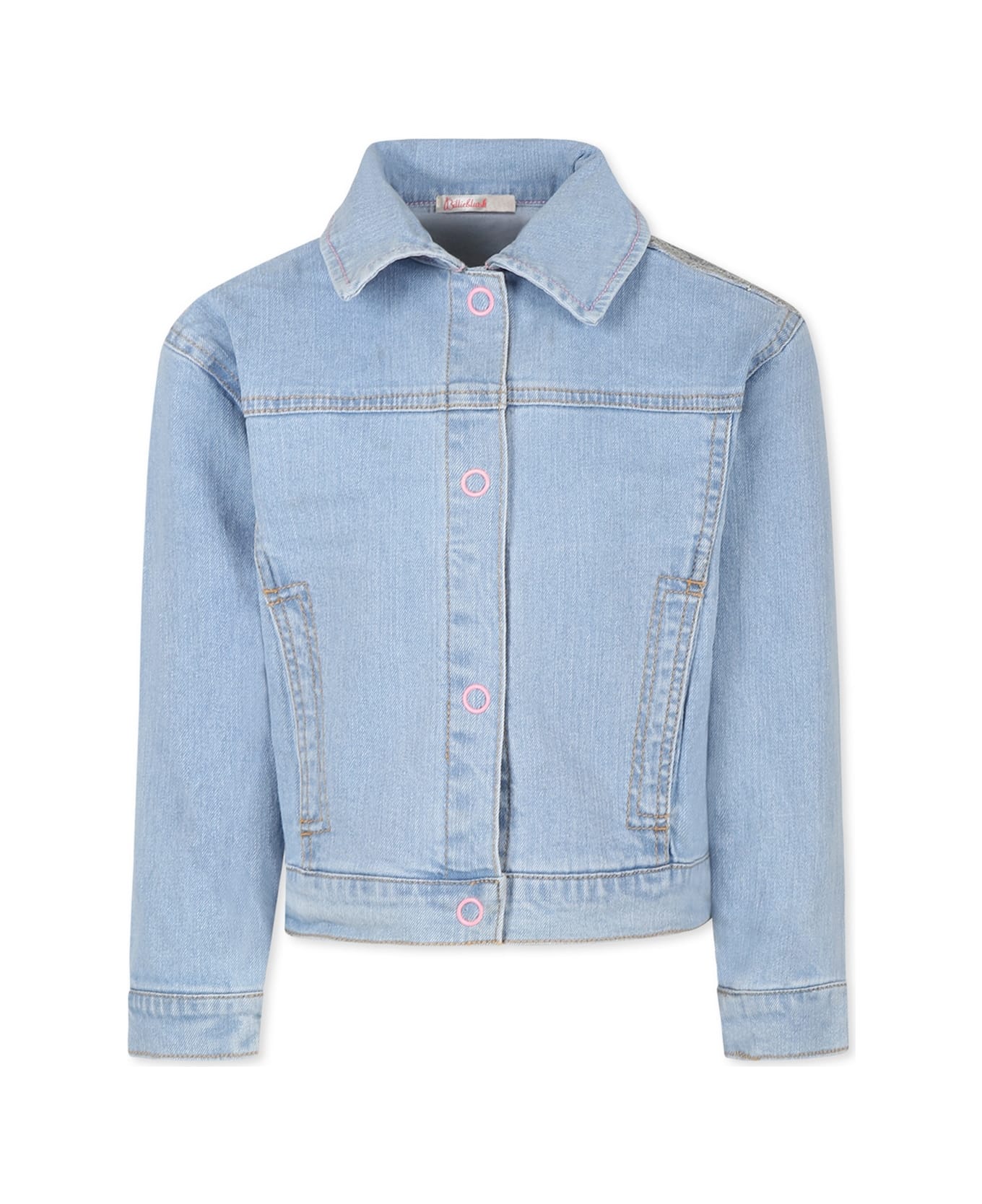Billieblush Denim Jacket For Girl With Sequins - Denim