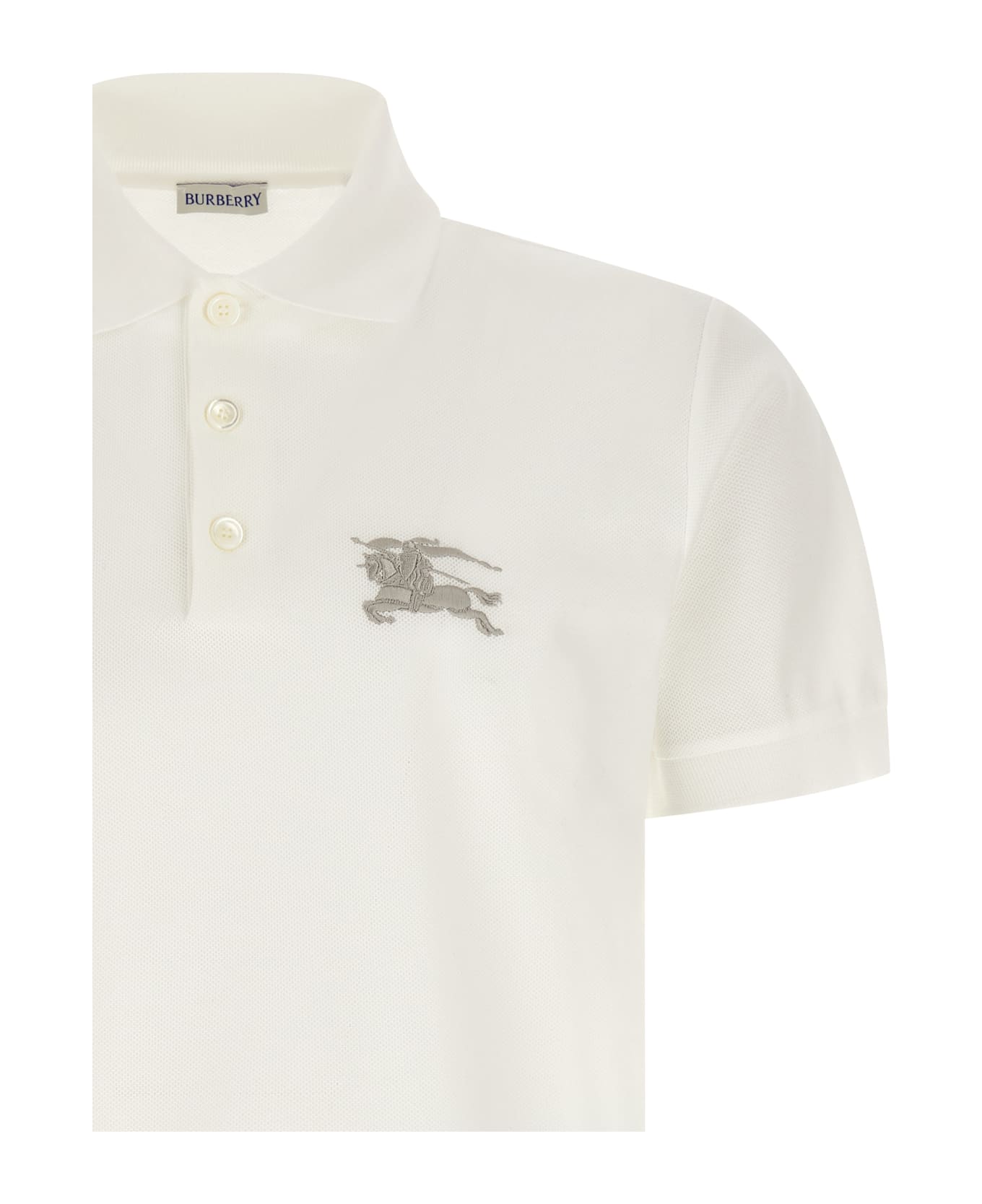 Burberry Embroidery Polo Shirt - Beige