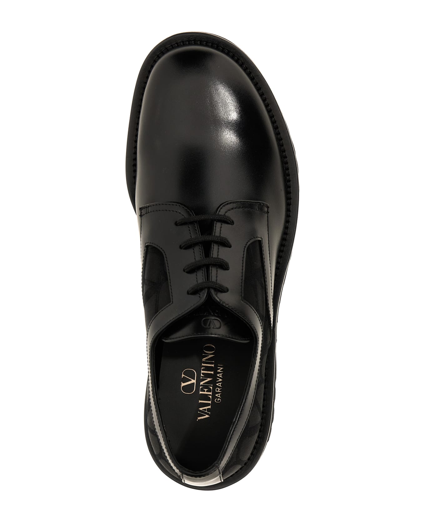 Valentino Garavani 'toile Iconographe' Derby - Black  
