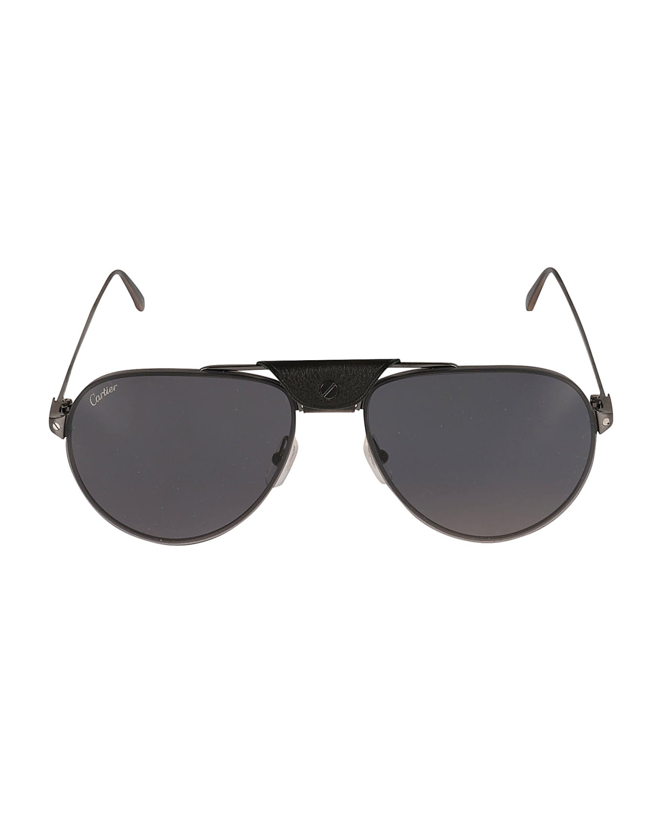 Cartier Eyewear Logo Aviator Sunglasses - 001 Va4098 Havana Sunglasses