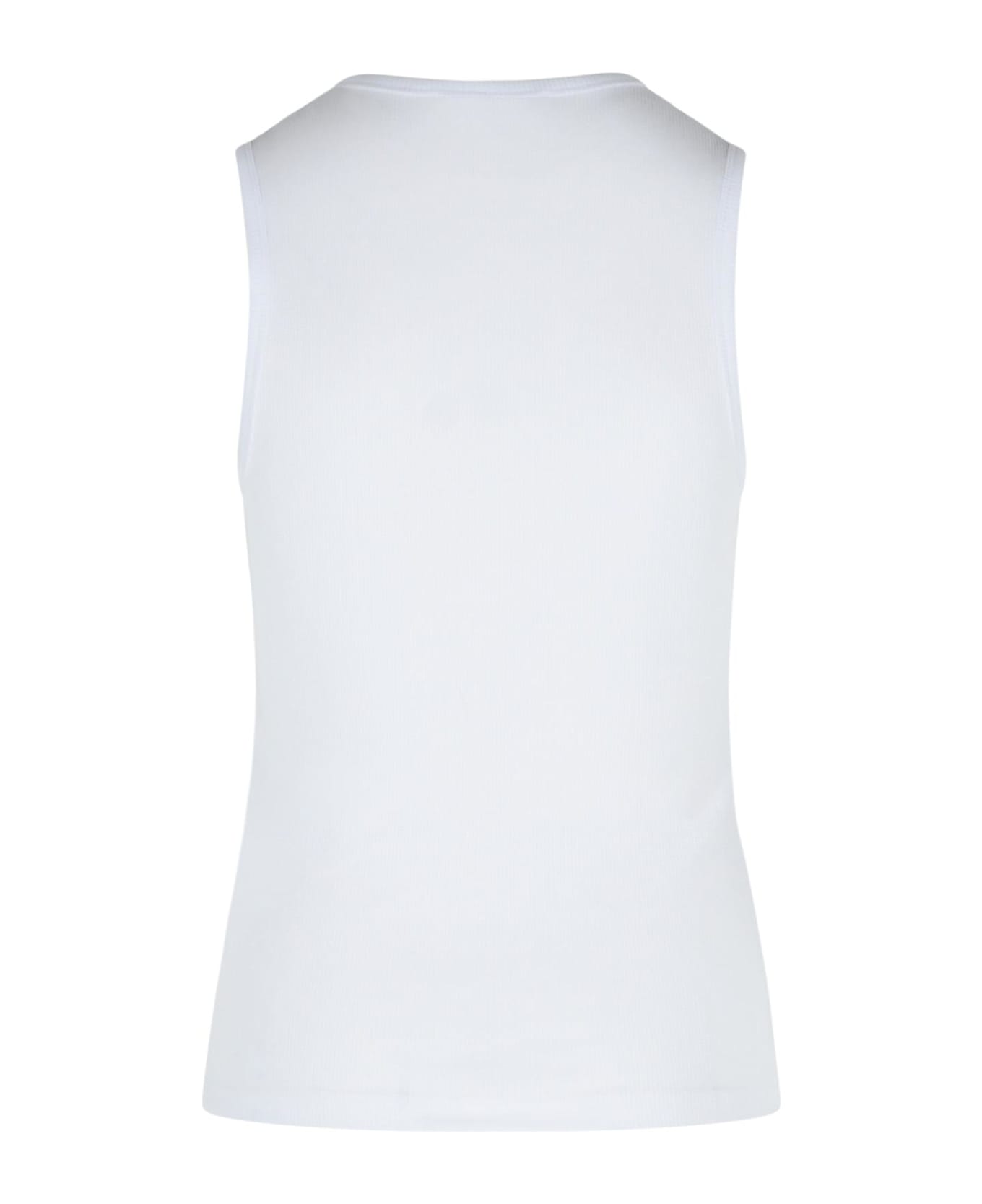 J.W. Anderson White Cotton Tank Top - White