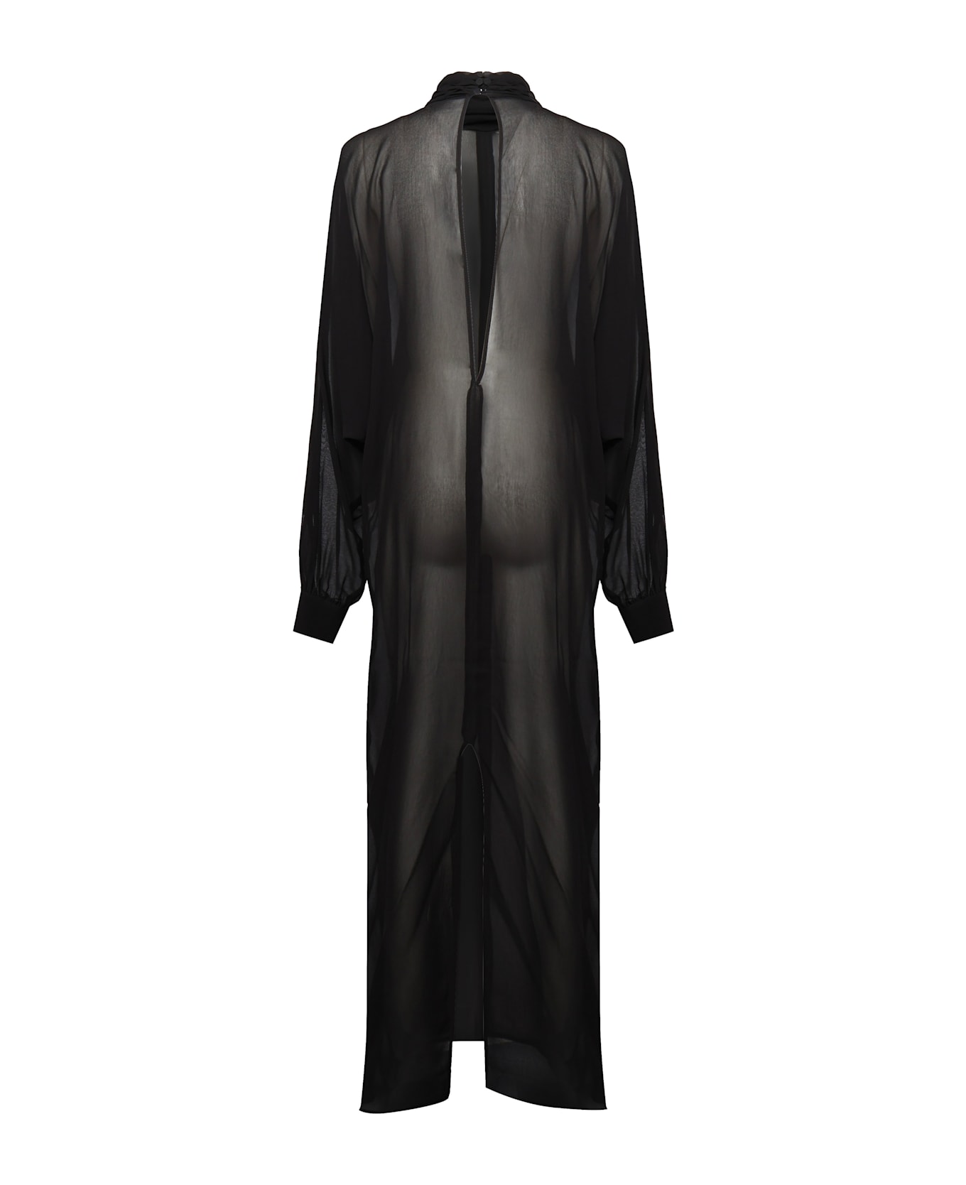 Nineminutes Kim Georgette Longdress - Black