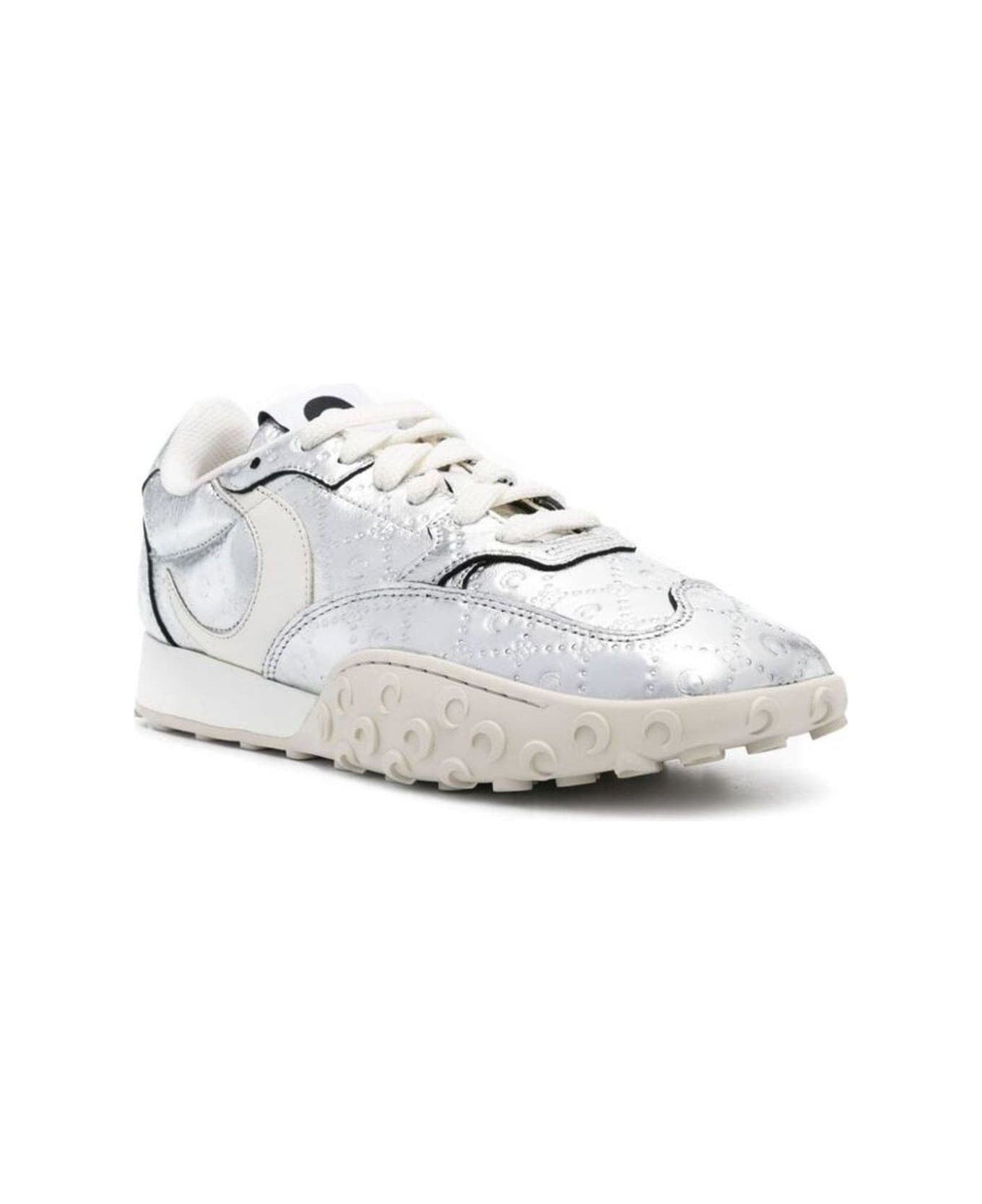Marine Serre Ms Rise Lace-up Sneakers - SILVER