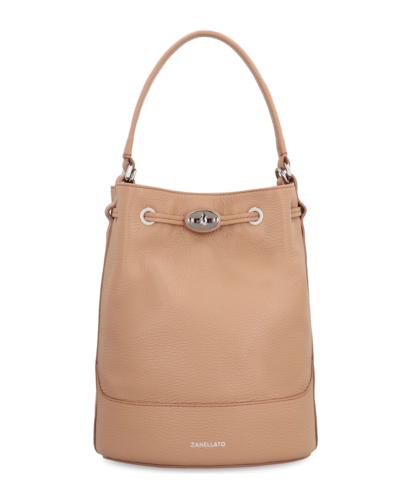 Zanellato Monda S Leather Bucket Bag - brown