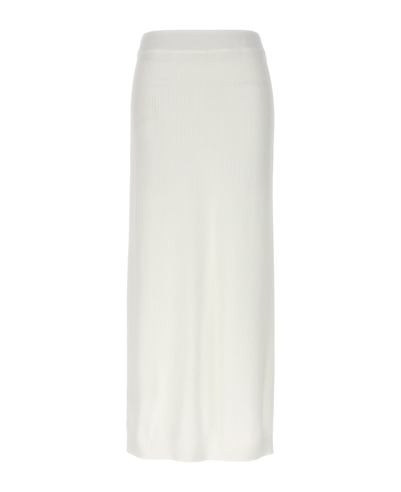 Brunello Cucinelli Knitted Skirt - White スカート